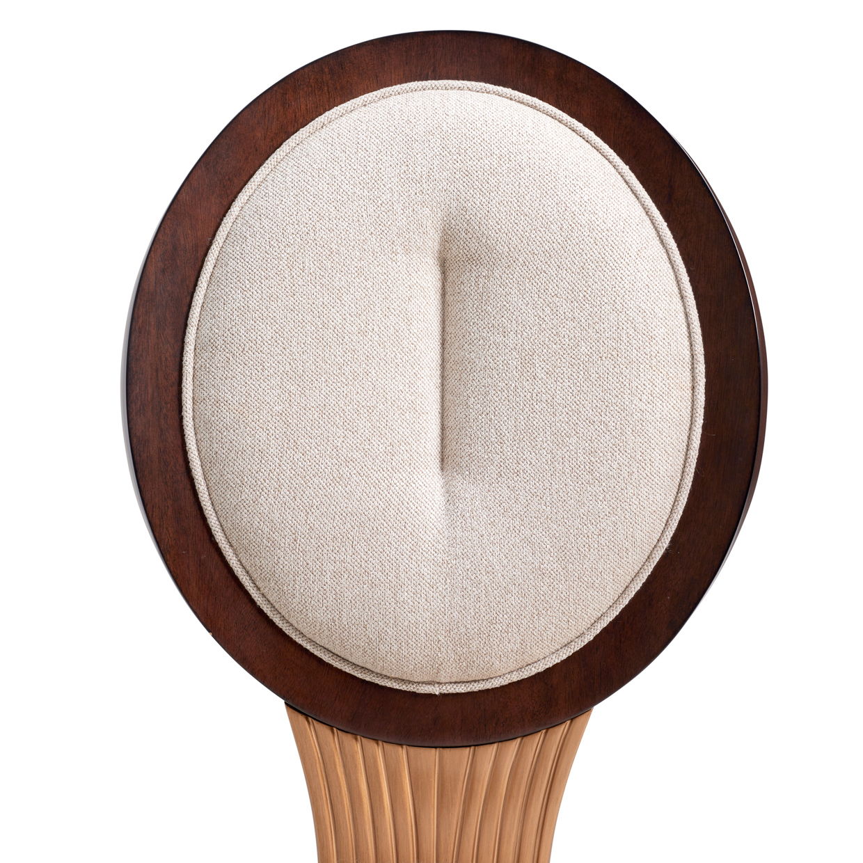 Camellia Field - Dining Side Chair (Set of 2) - Linen / Warm Pecan