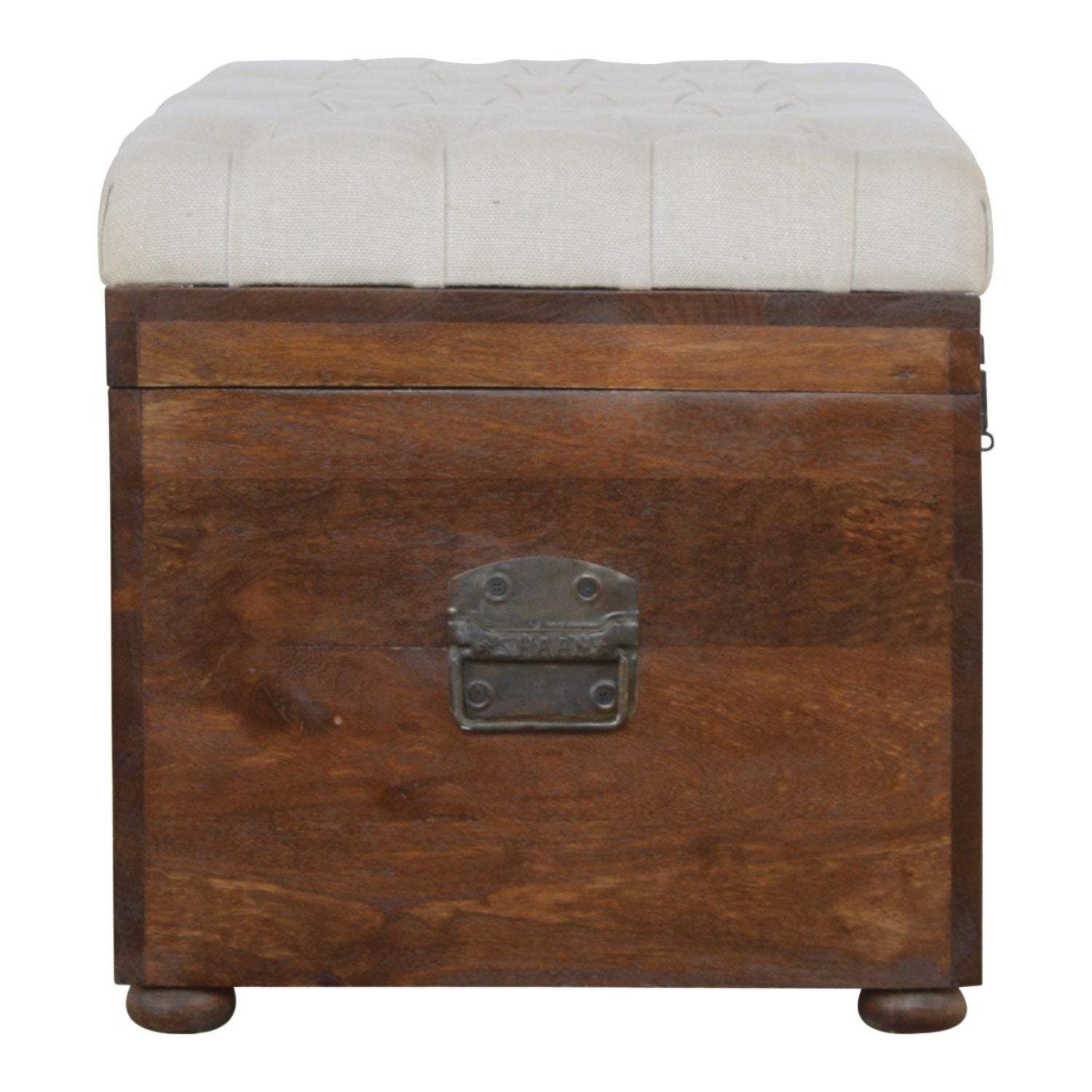 Linen Storage Trunk - Chestnut / White Linen - Best Buy Furniture