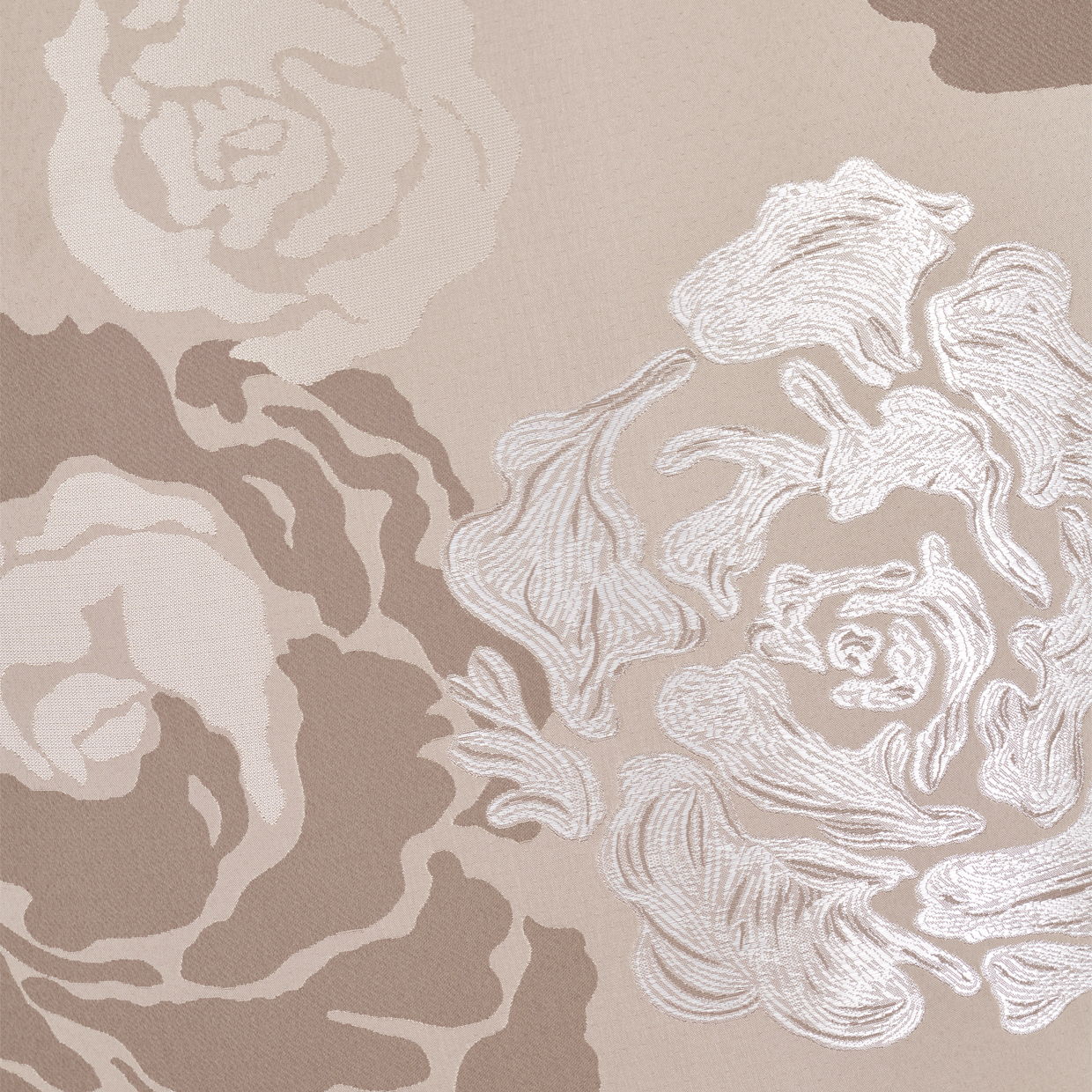 Camellia Field - Velvet Matching Chair - Porcini / Warm Pecan
