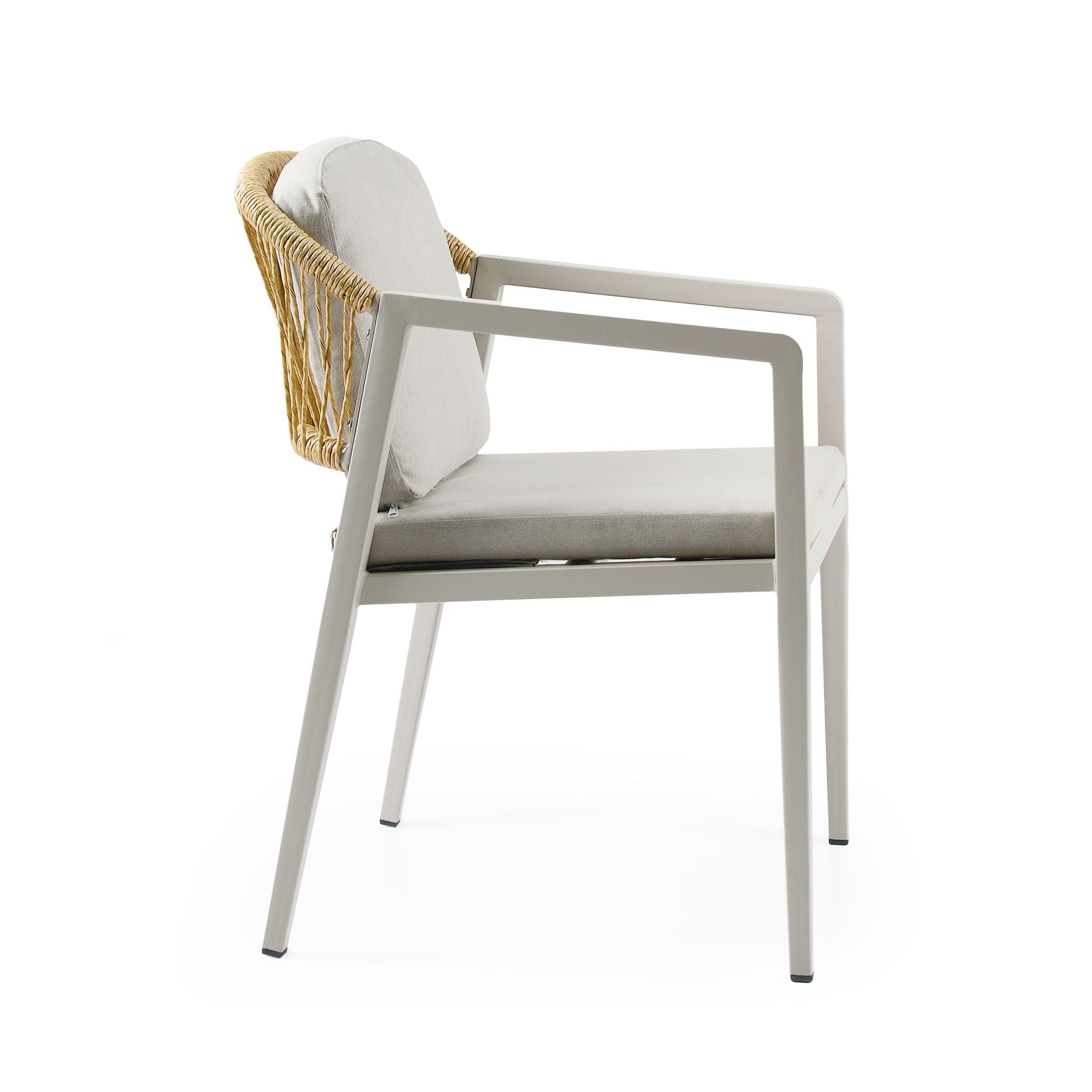 Modern Outdoor Dining Set With Expandable Acacia Wood Table