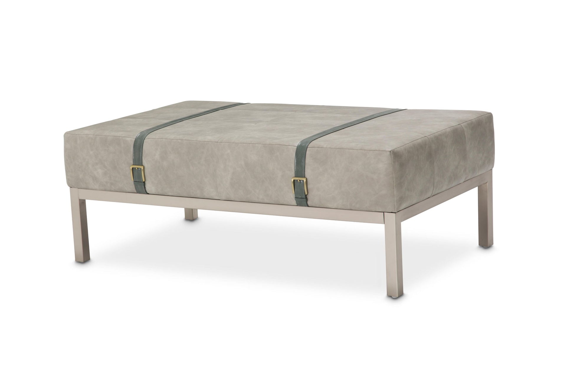 Menlo Station - Rectangular Cocktail Ottoman - Eucalyptus - Best Buy Furniture