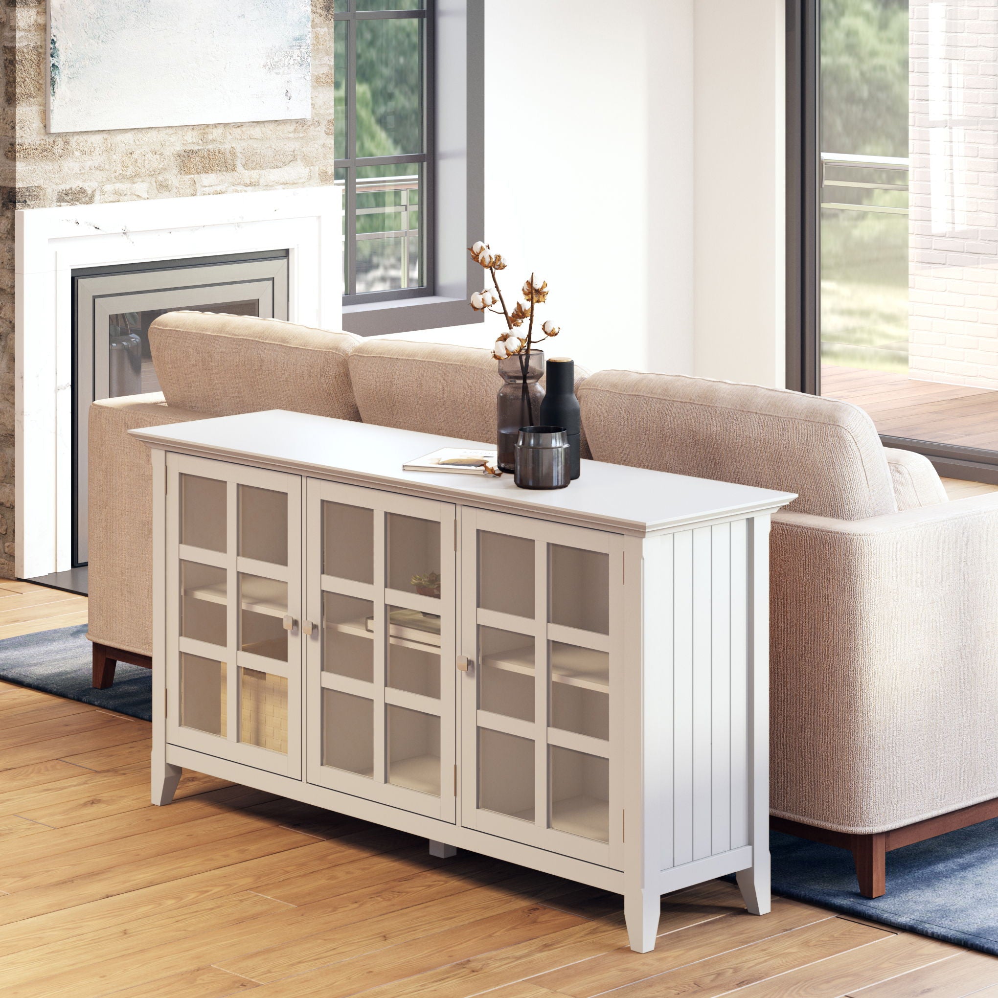 Acadian - Wide Storage Cabinet Handcrafted - Best Buy Furniture