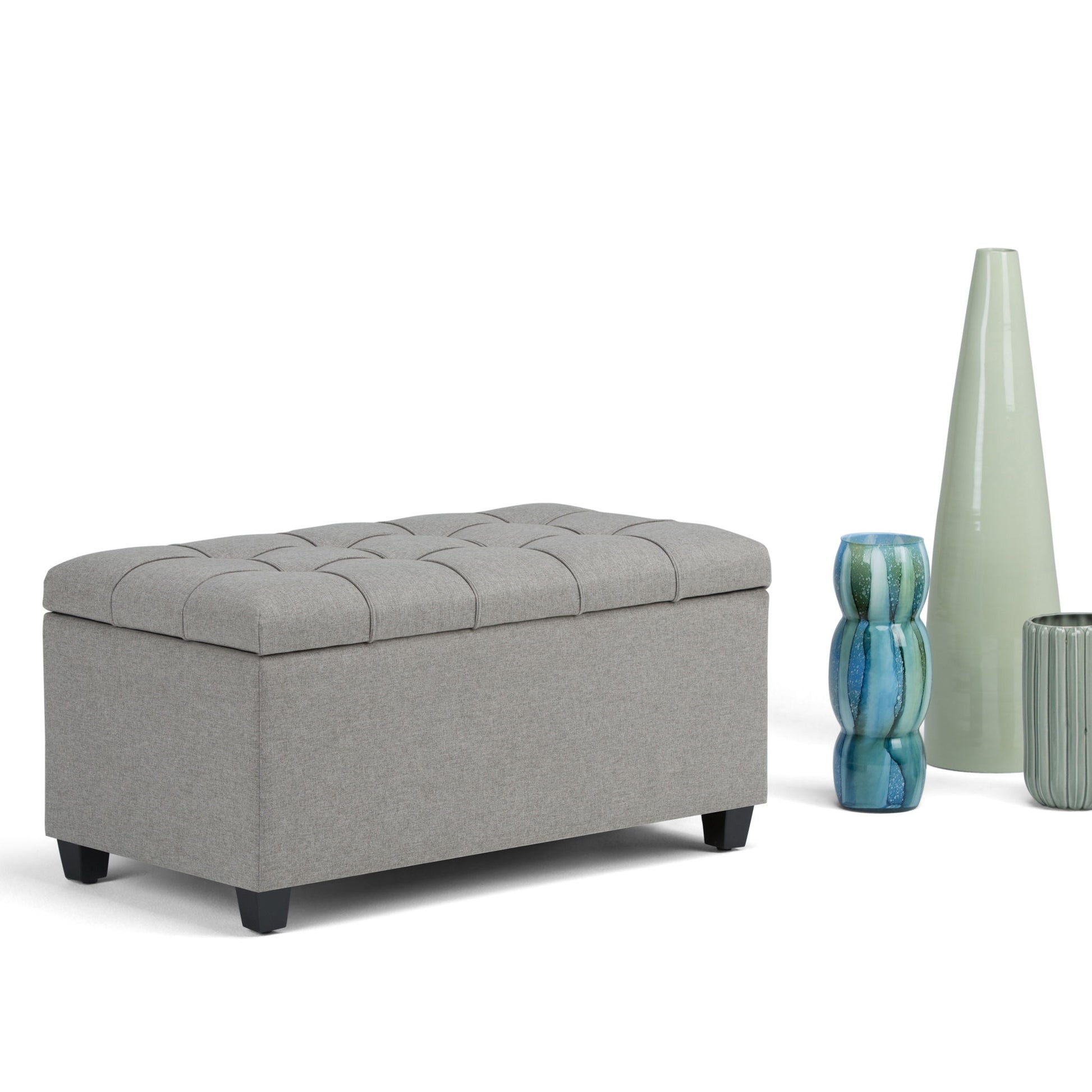 Sienna - Upholstered Storage Ottoman Bench - Best Buy Furniture