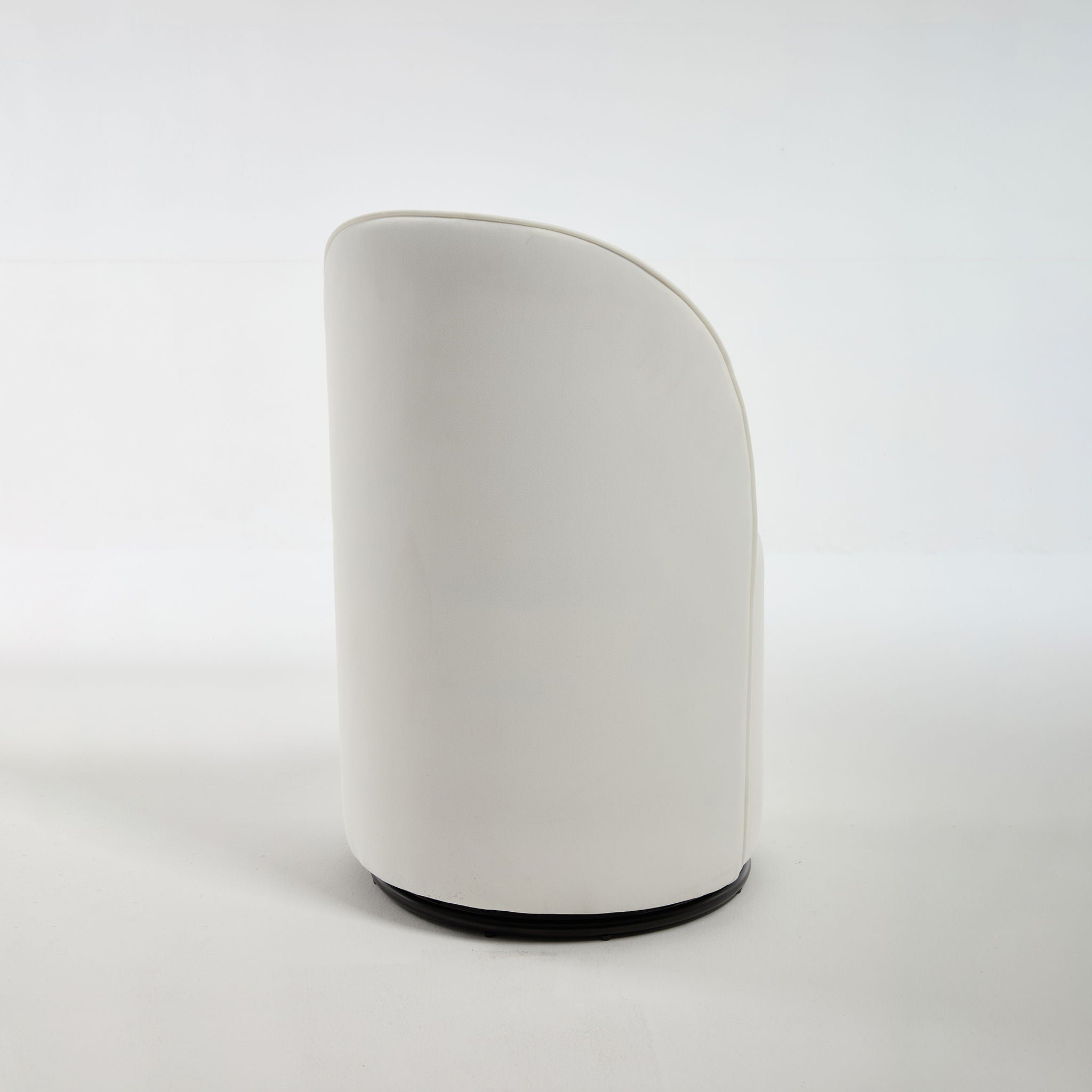 360 Degree Swivel Armless Dining Barrel Chair