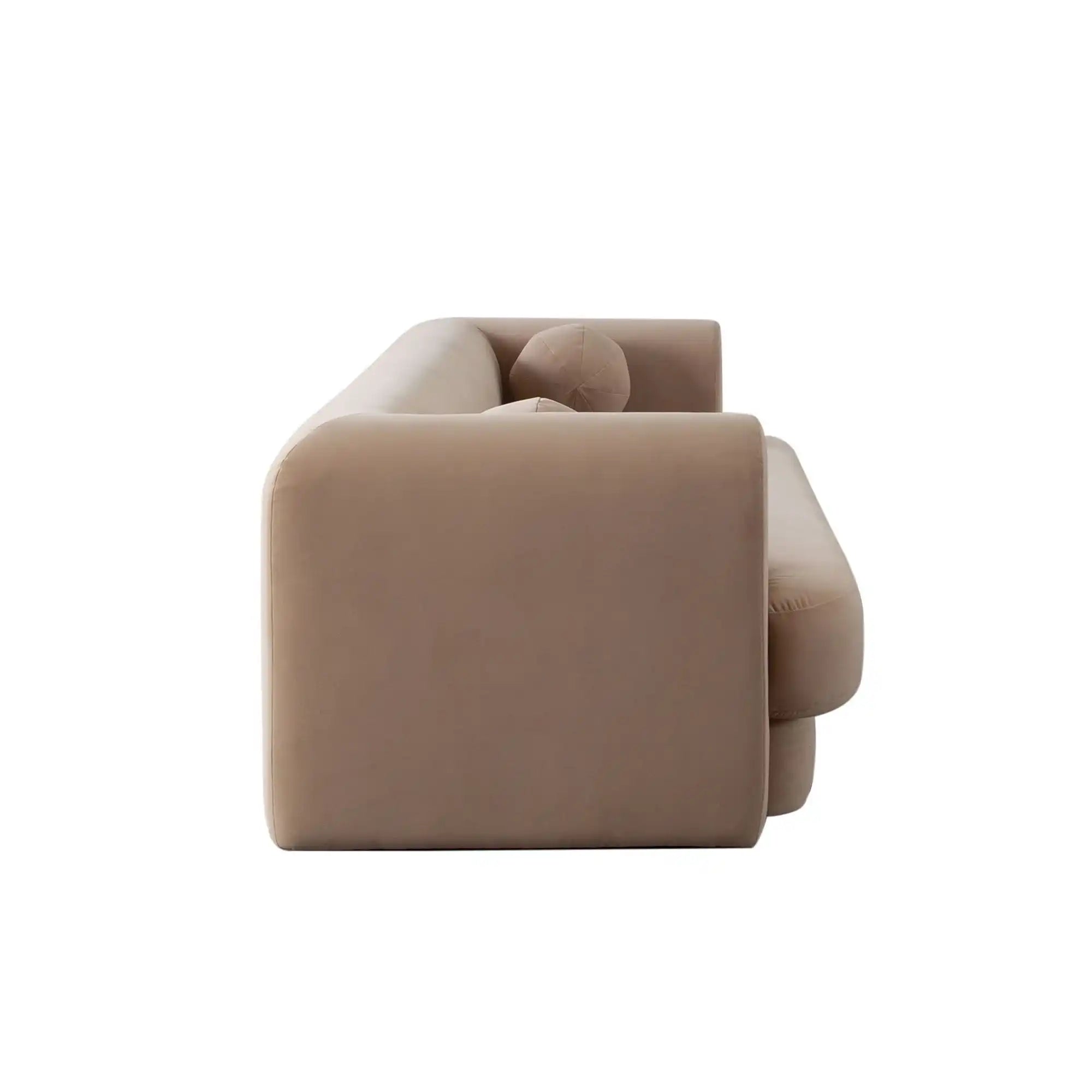 Form Camel Performance Velvet Sofa
