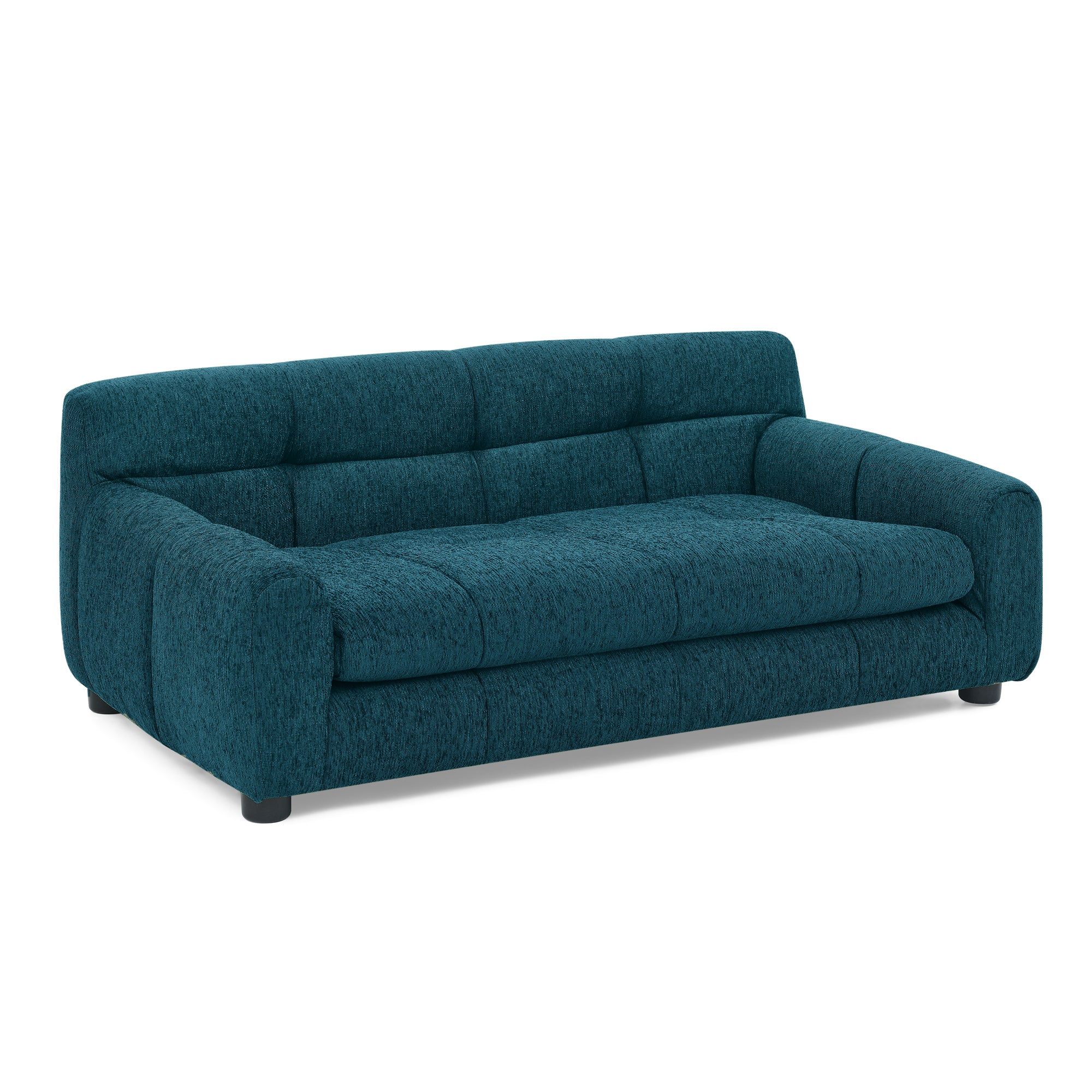 Soft Comfortable Pet Sofa with Backrest and Armrests in Blue