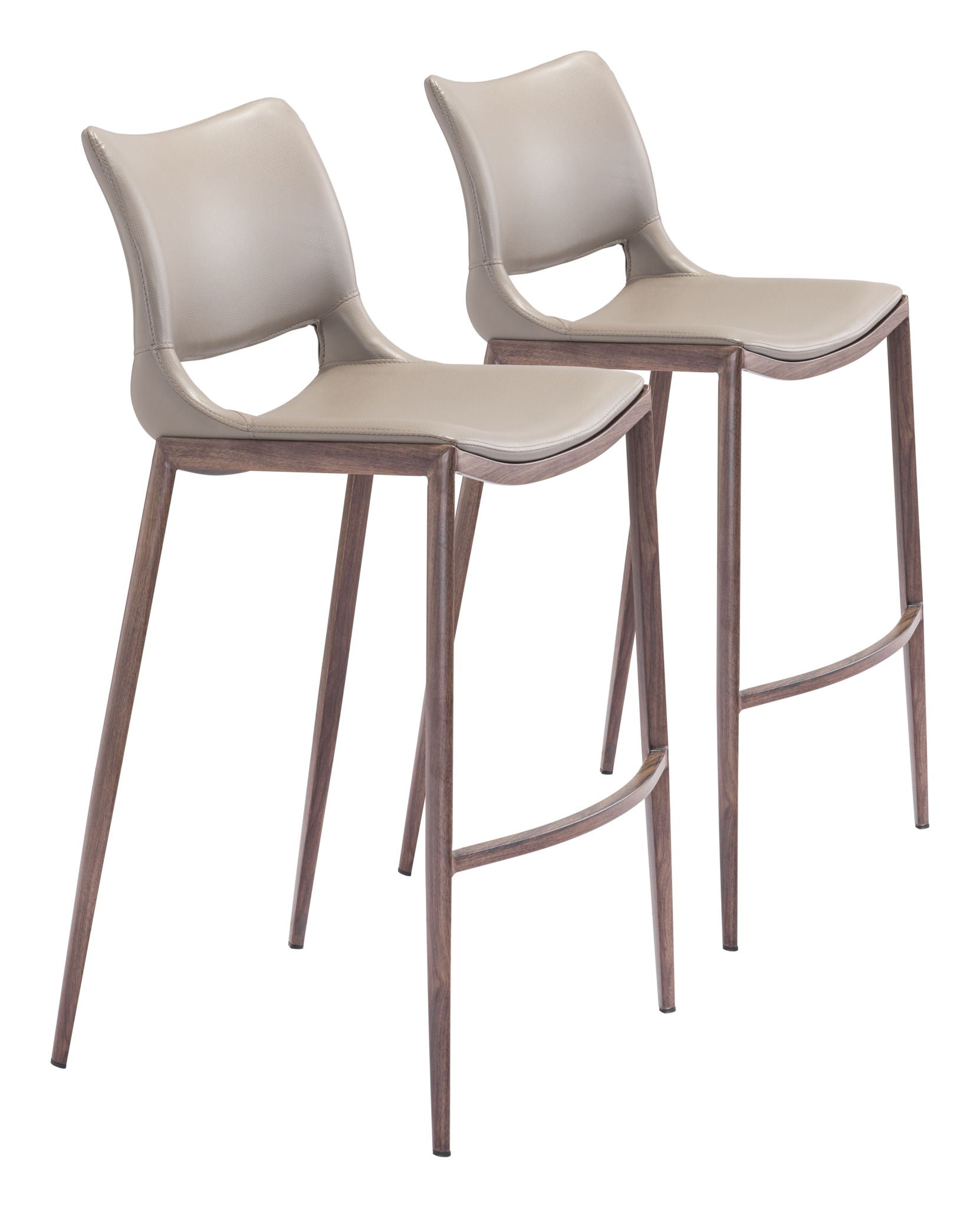 Ace - Bar Chair (Set of 2) - Walnut Legs