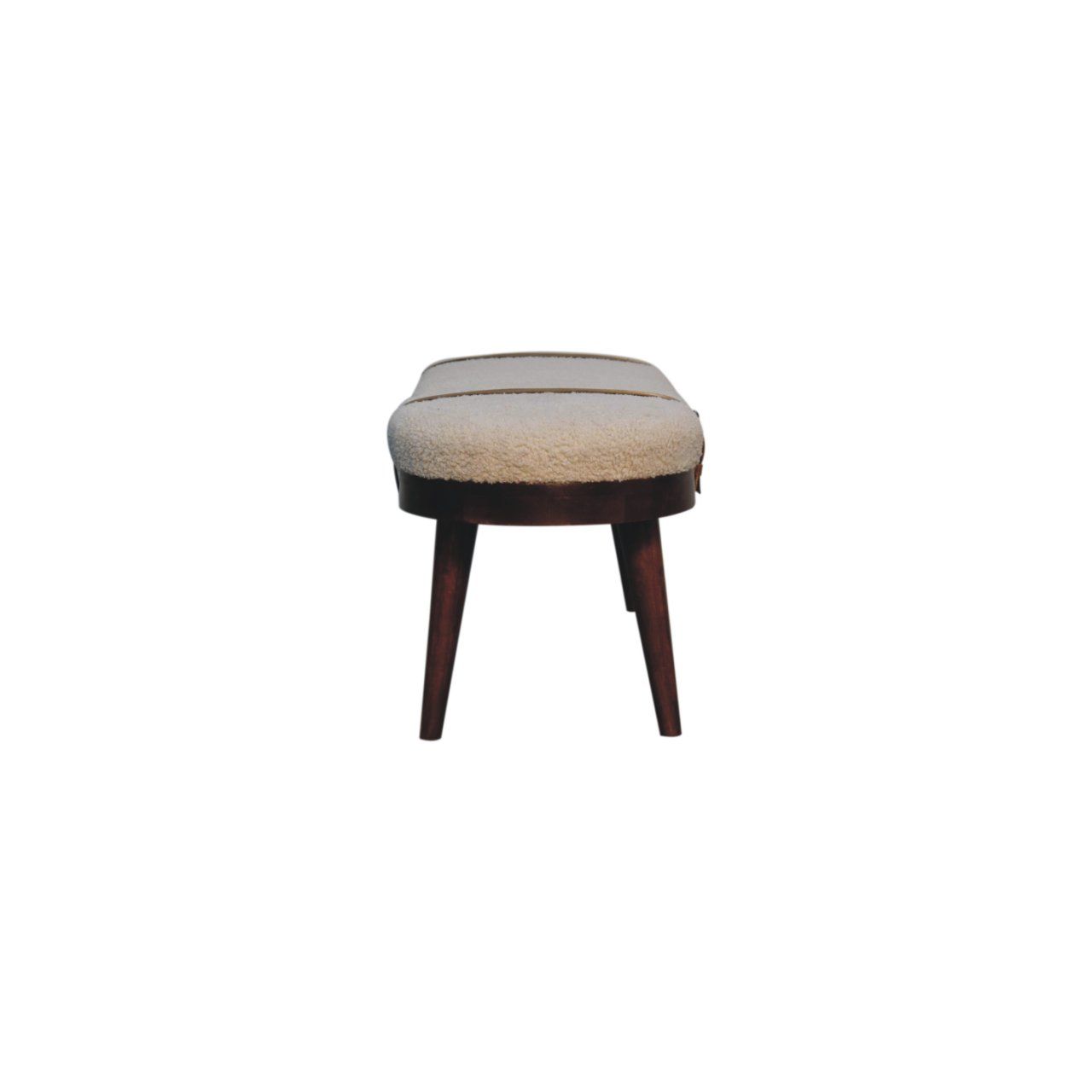 Nordholm Boucle Bench - Walnut
