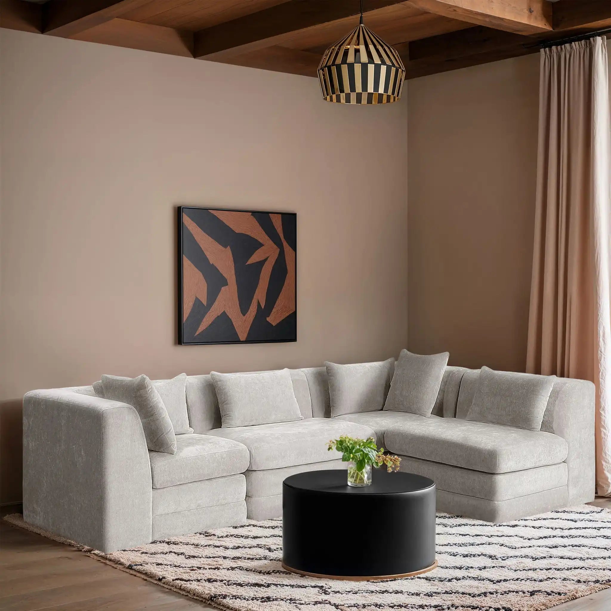 Stellar - 4 Piece Upholstered Modular Sectional