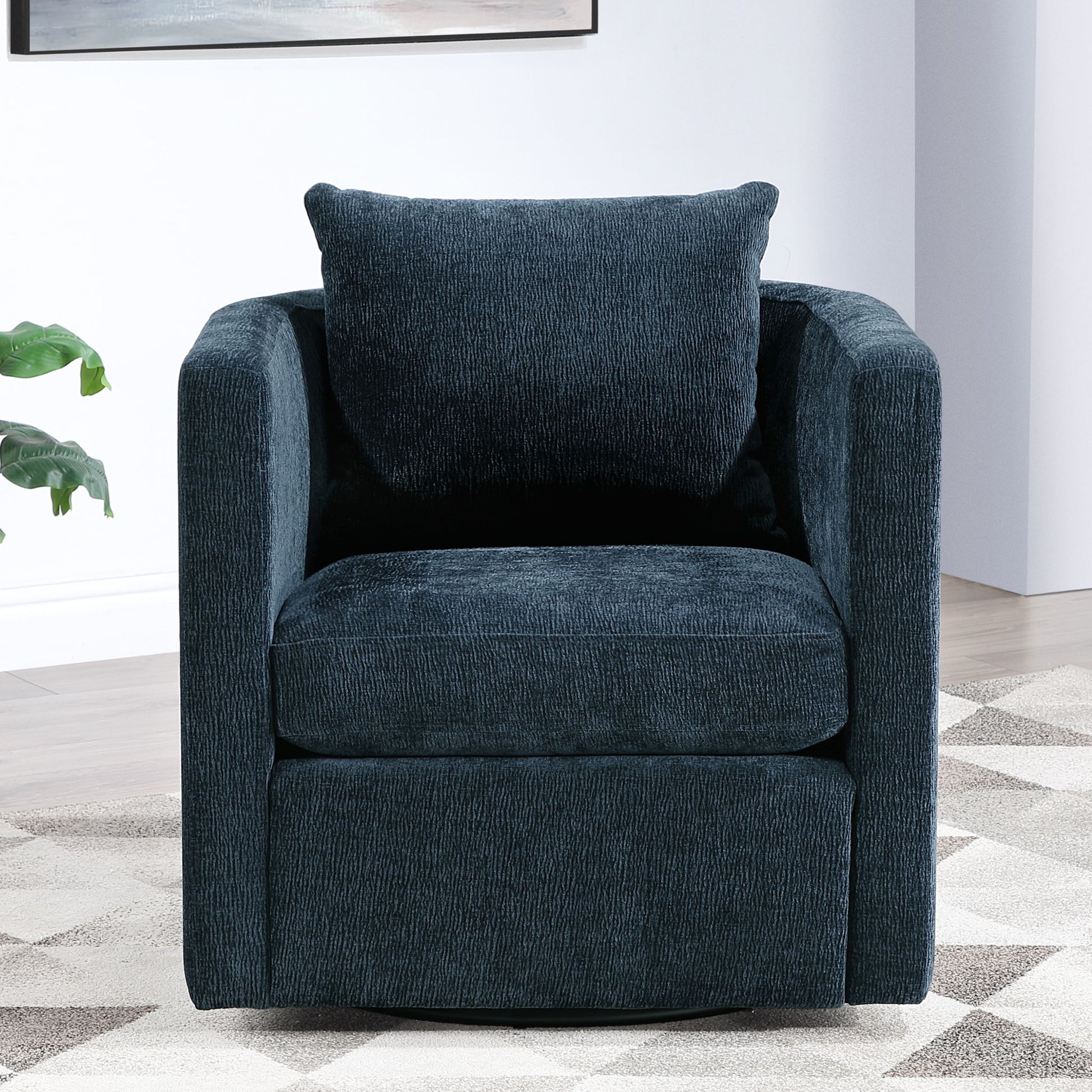 Sutton - Swivel Barrel Chair - Best Buy Furniture