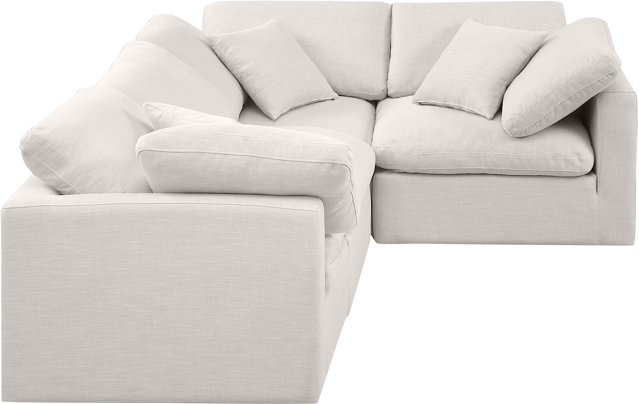 Indulge - Linen 4 Piece Modular Corner Sectional