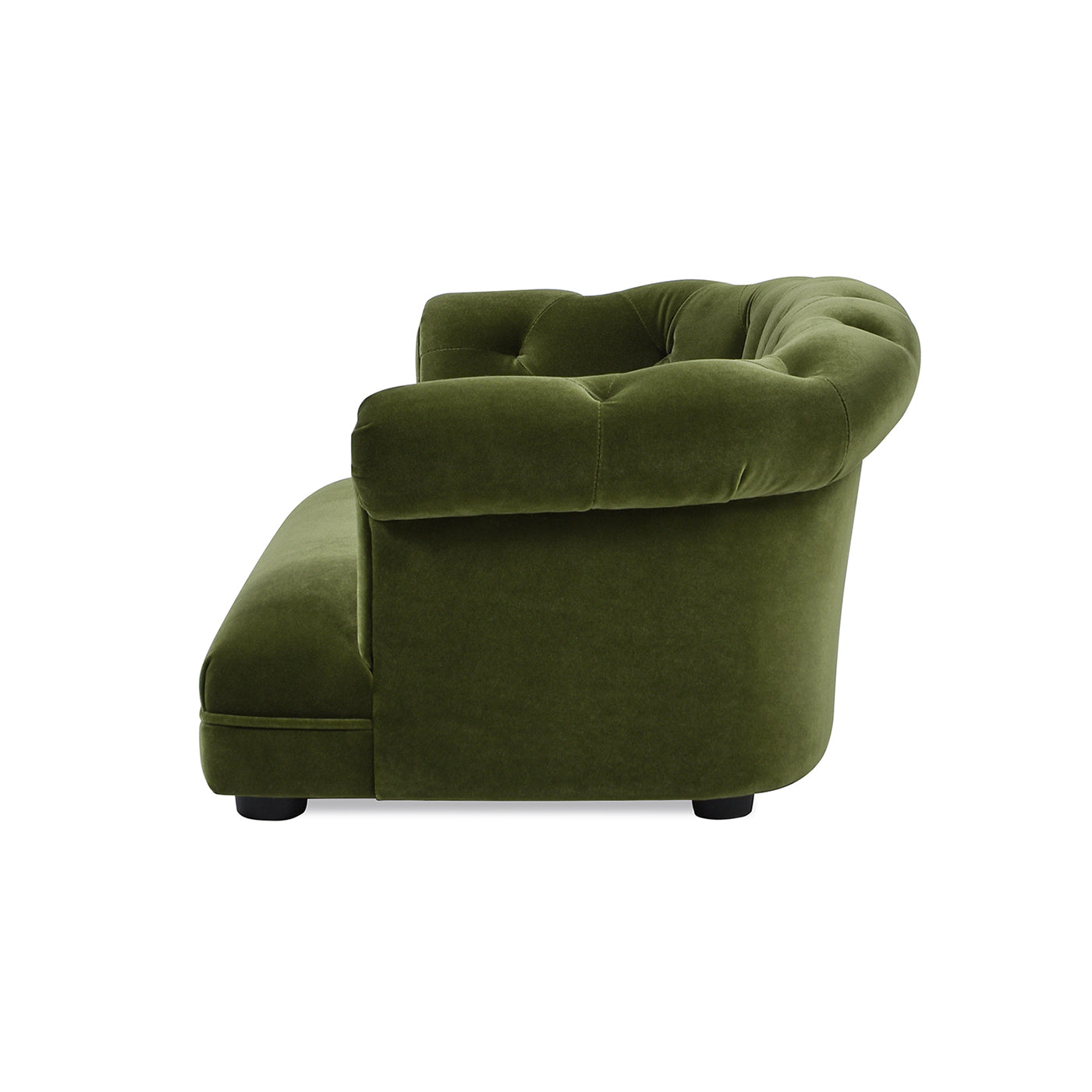 Kiki 36.5' Chesterfield Dog Sofa Bed, Medium, Olive Green Performance Velvet