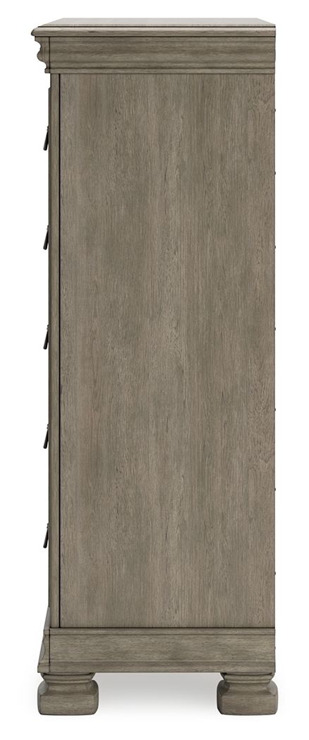 Lexorne - Five Drawer Chest - Gray - Best Buy Furniture