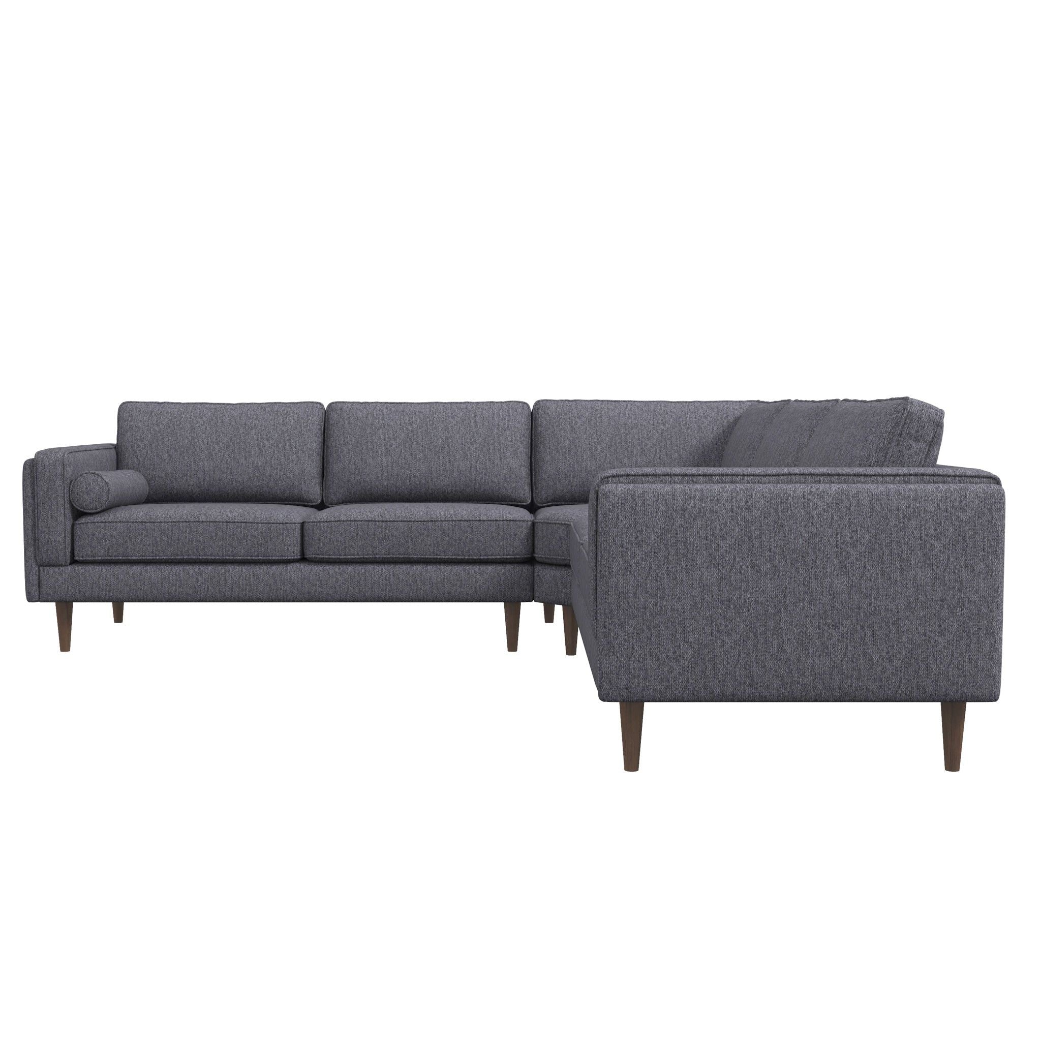 Amber - Velvet Corner Sectional Sofa