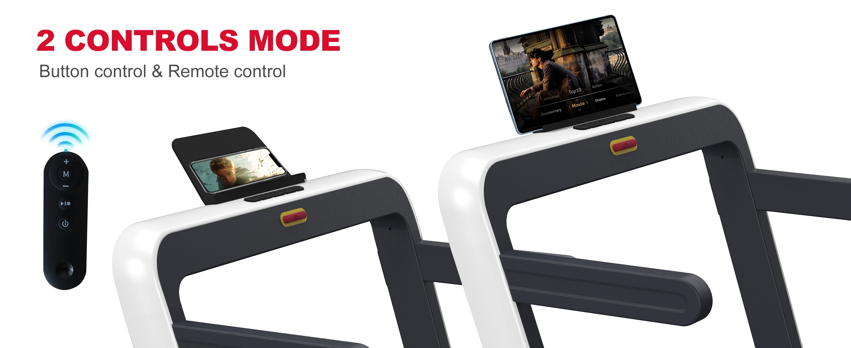 2 in 1 Under Desk Treadmill 2.5HP Folding Electric Machine