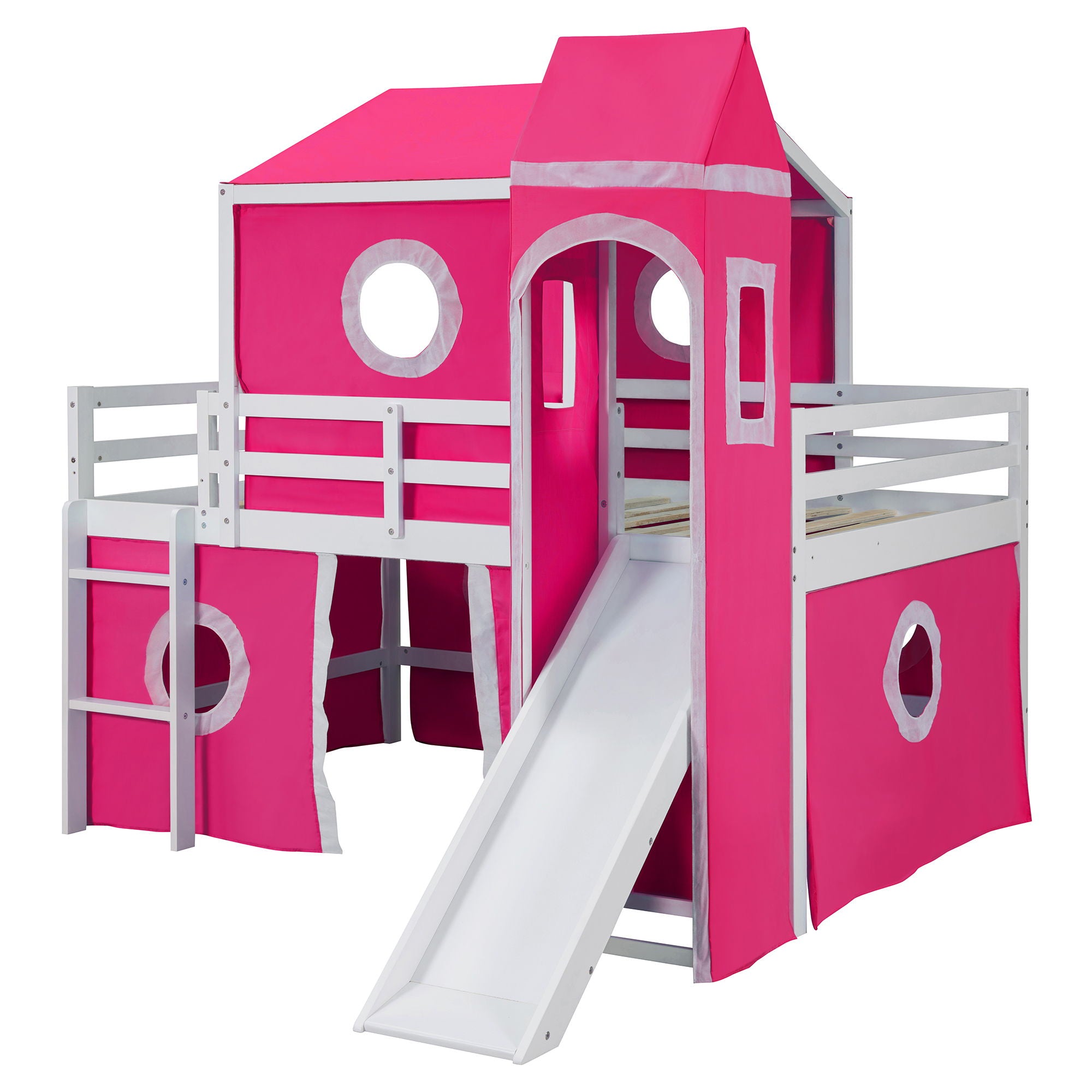 Loft Bed & Slide Tent And Tower