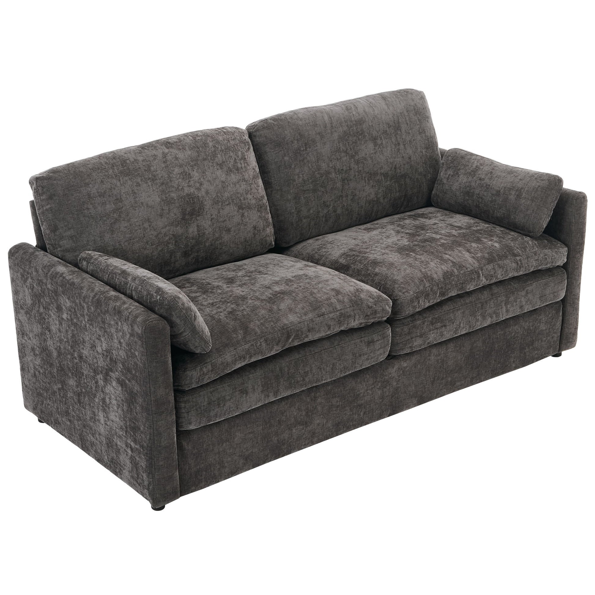 Cozy Upholstered Plush Cushion Loveseat Sofa For Living Room - Best Buy Furniture