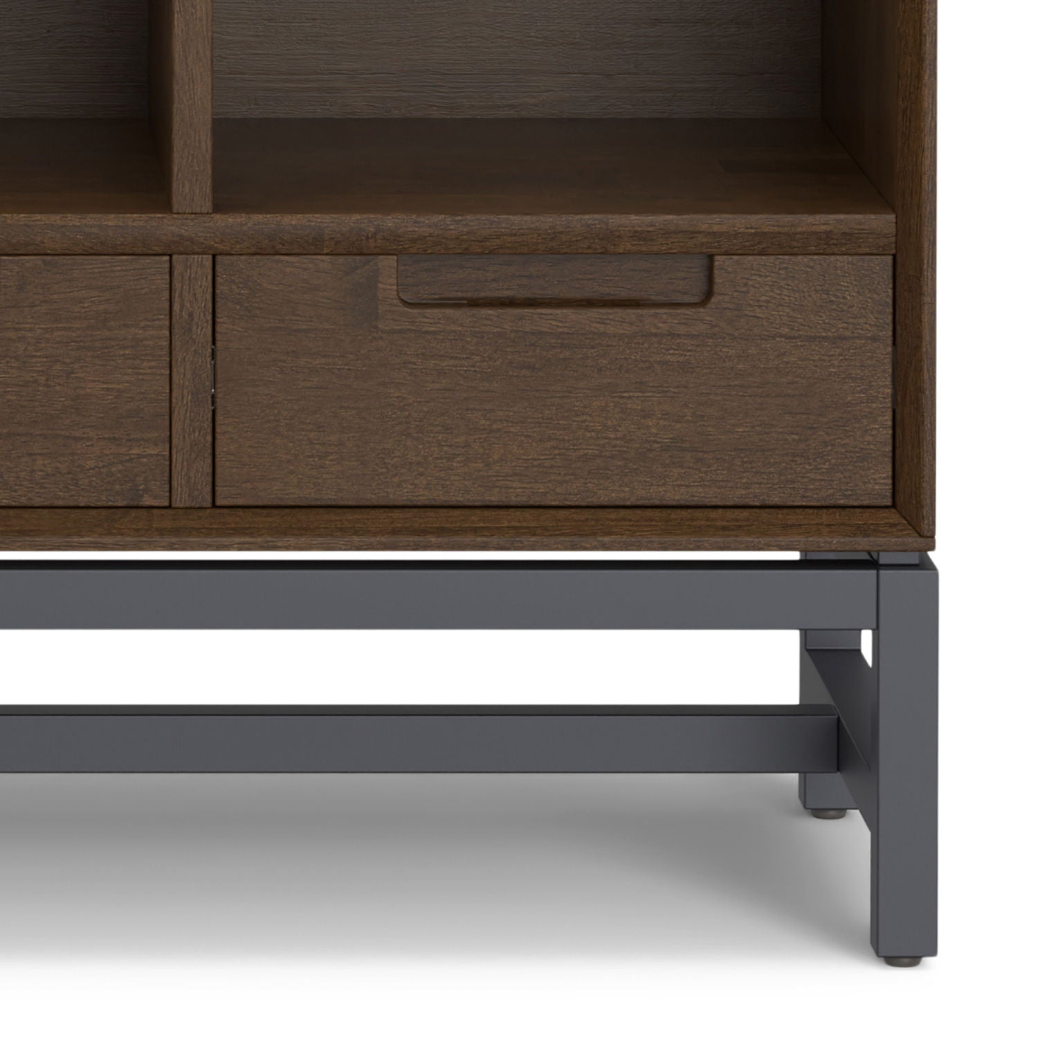 Banting - 9 Cube Bookcase With Drawers - Walnut Brown - Best Buy Furniture