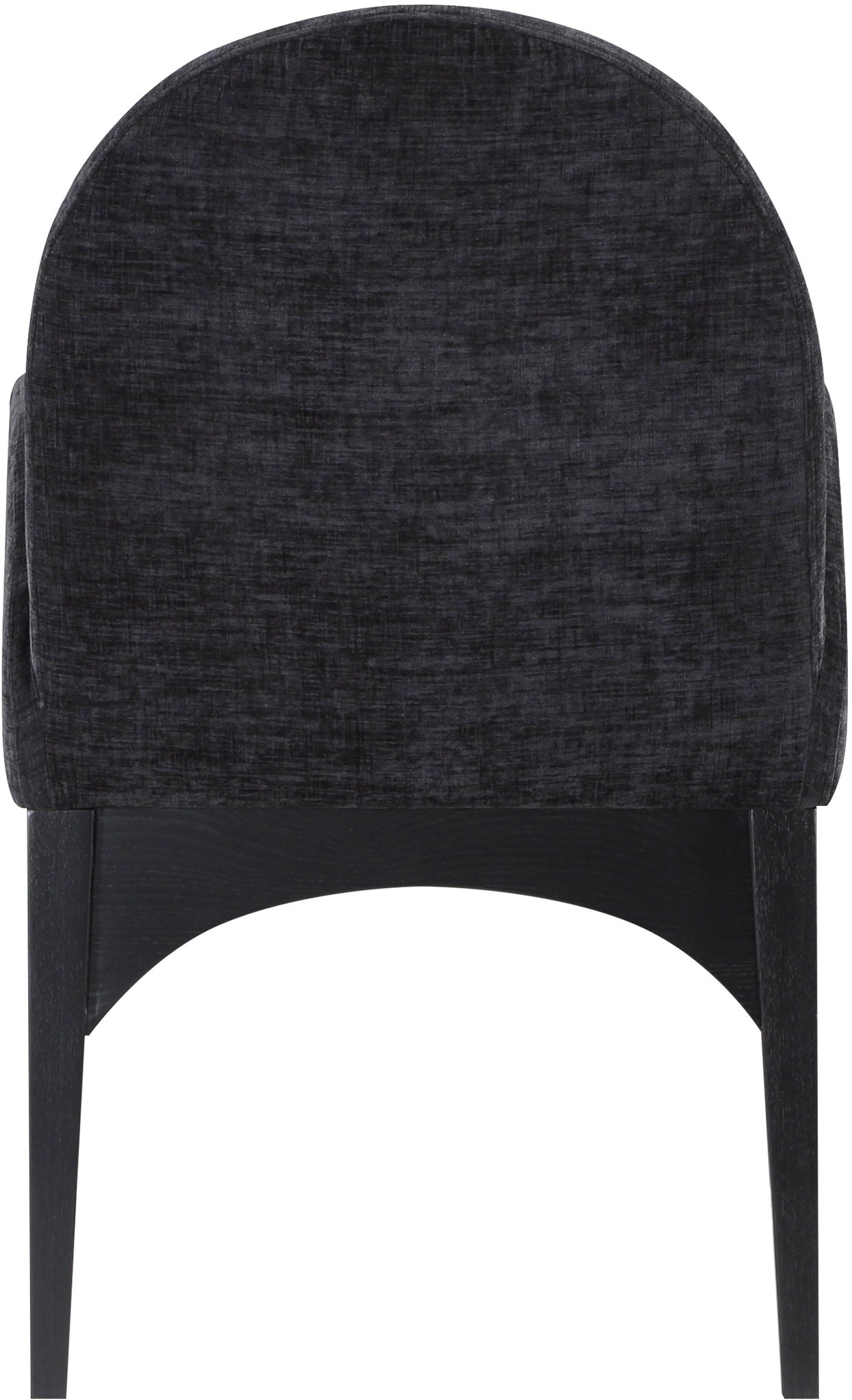Waldorf - Chenille Dining Arm Chair With Black Legs