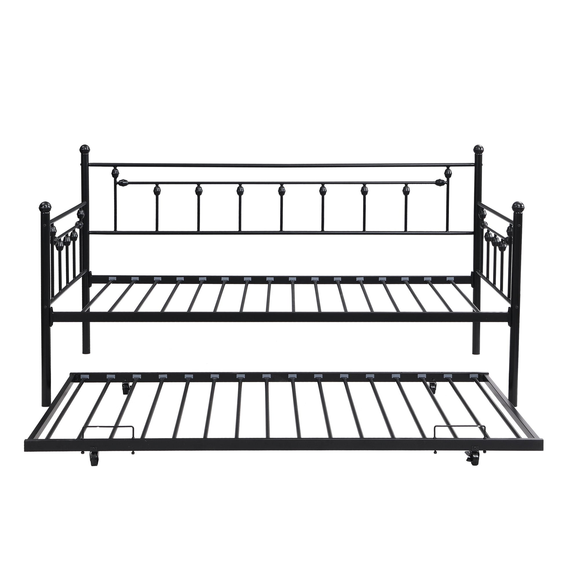 Twin Daybed With Trundle - Black - Best Buy Furniture
