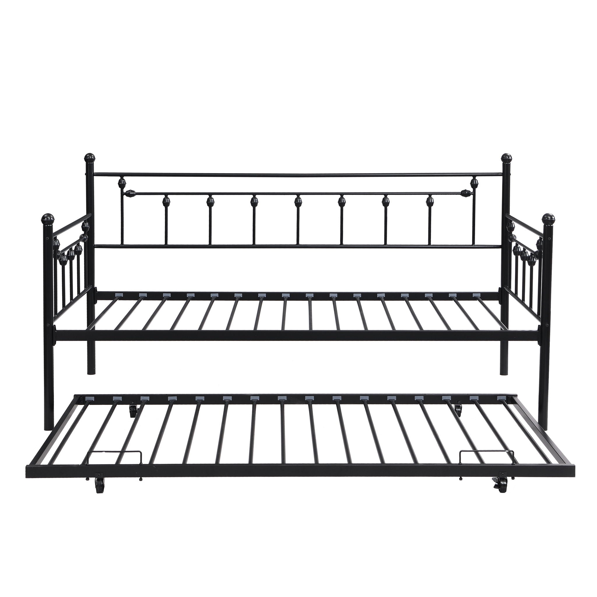 Twin Daybed With Trundle - Black - Best Buy Furniture