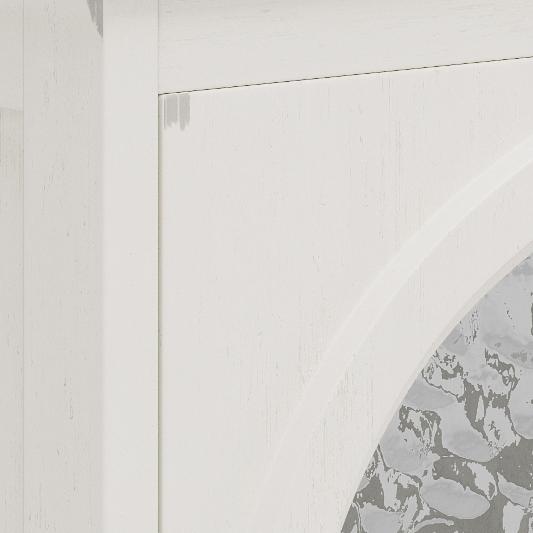 Vintage Farmhouse Bathroom Vanity With Ceramic Sink