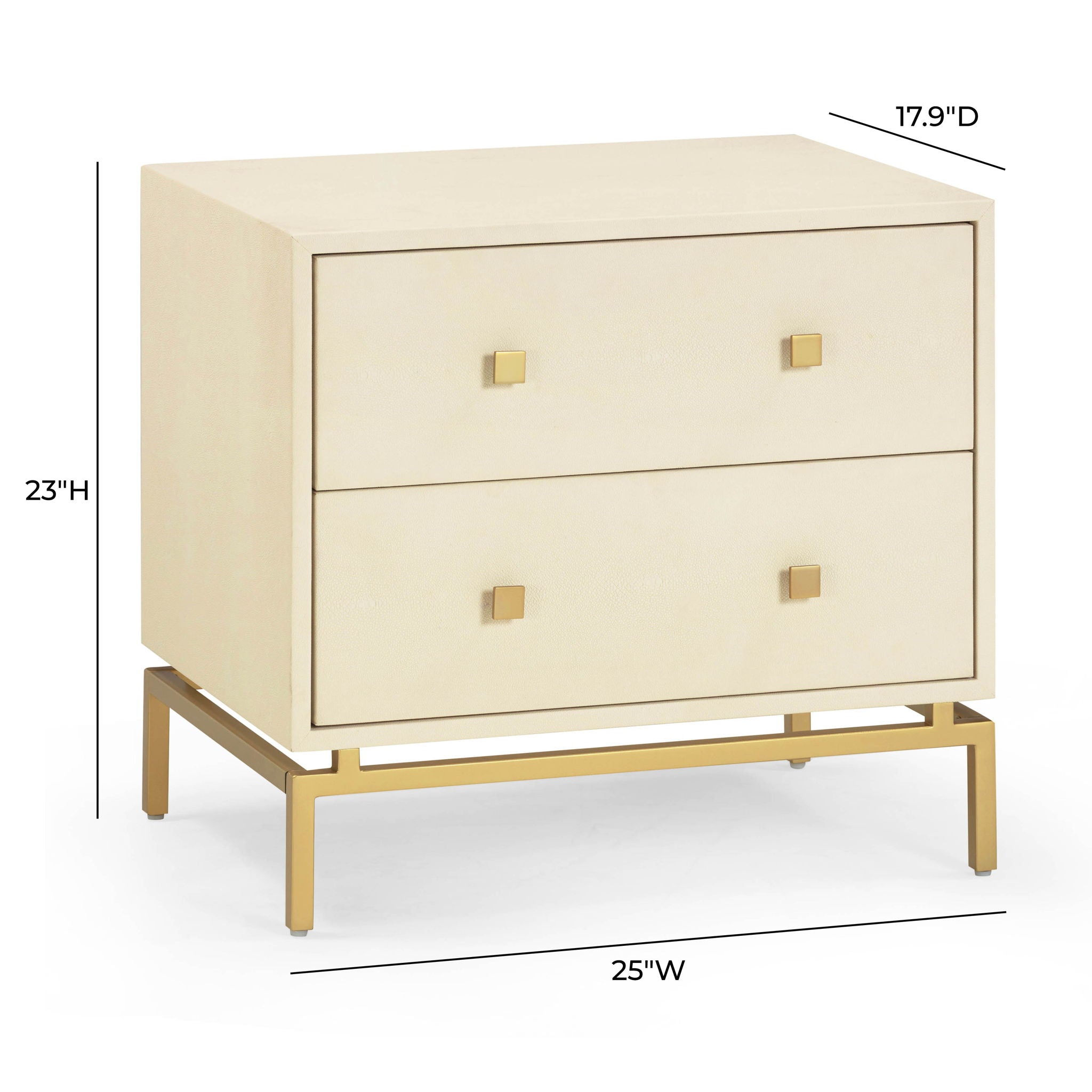 Pesce - 2 Drawer Nightstand