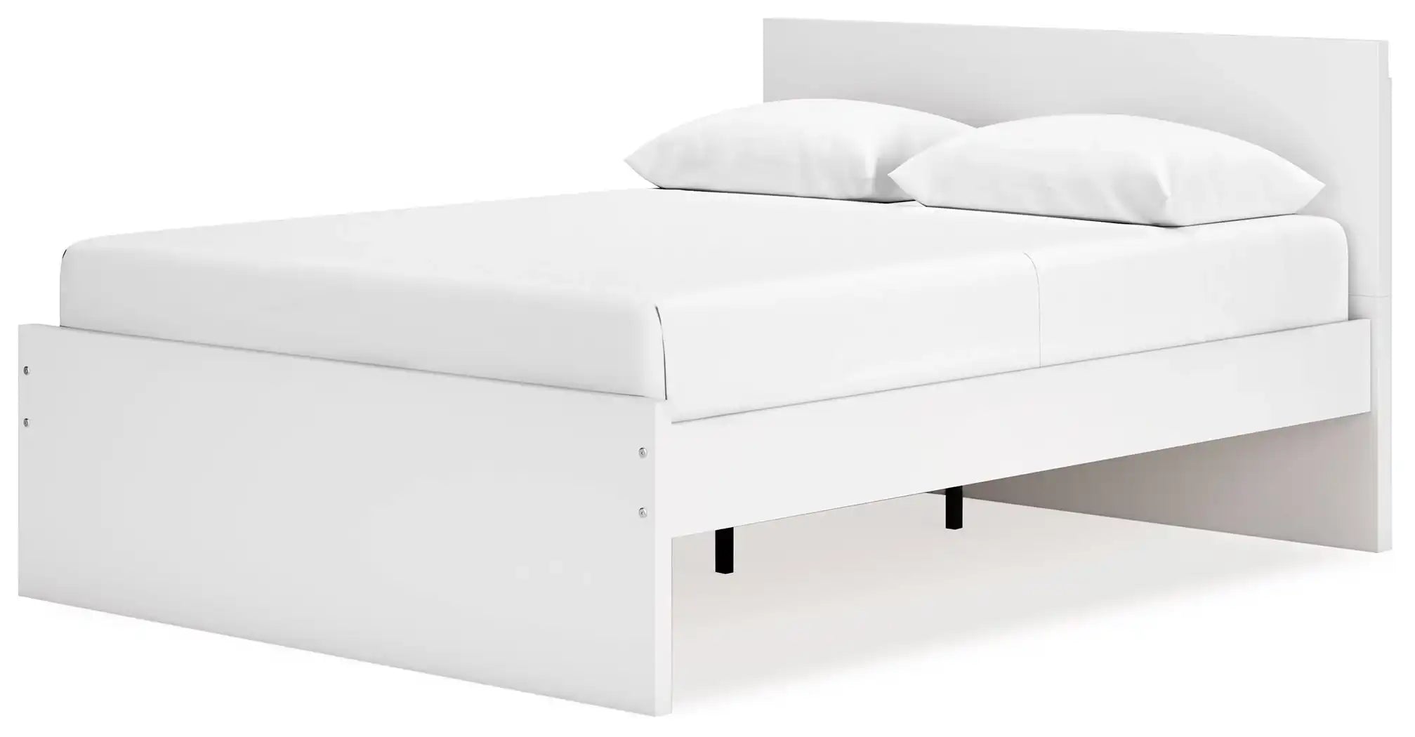 Onita - White - Queen Panel Platform Bed