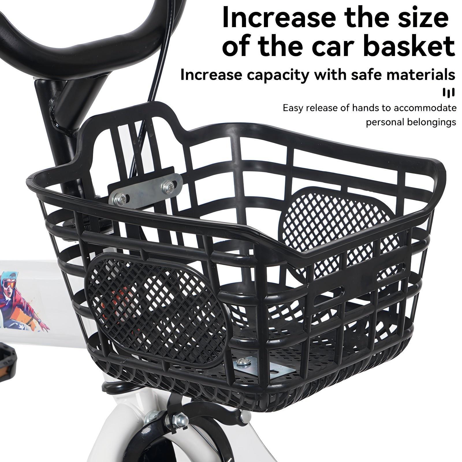 Fkznpj - 16" Sporty Kids Bike With Training Wheels And Stand Adjustable Saddle Suitable For Boys And Girls Aged 4 - 8 Years Tall Height 41 - 46" Available In A Variety Of Colors - Best Buy Furniture