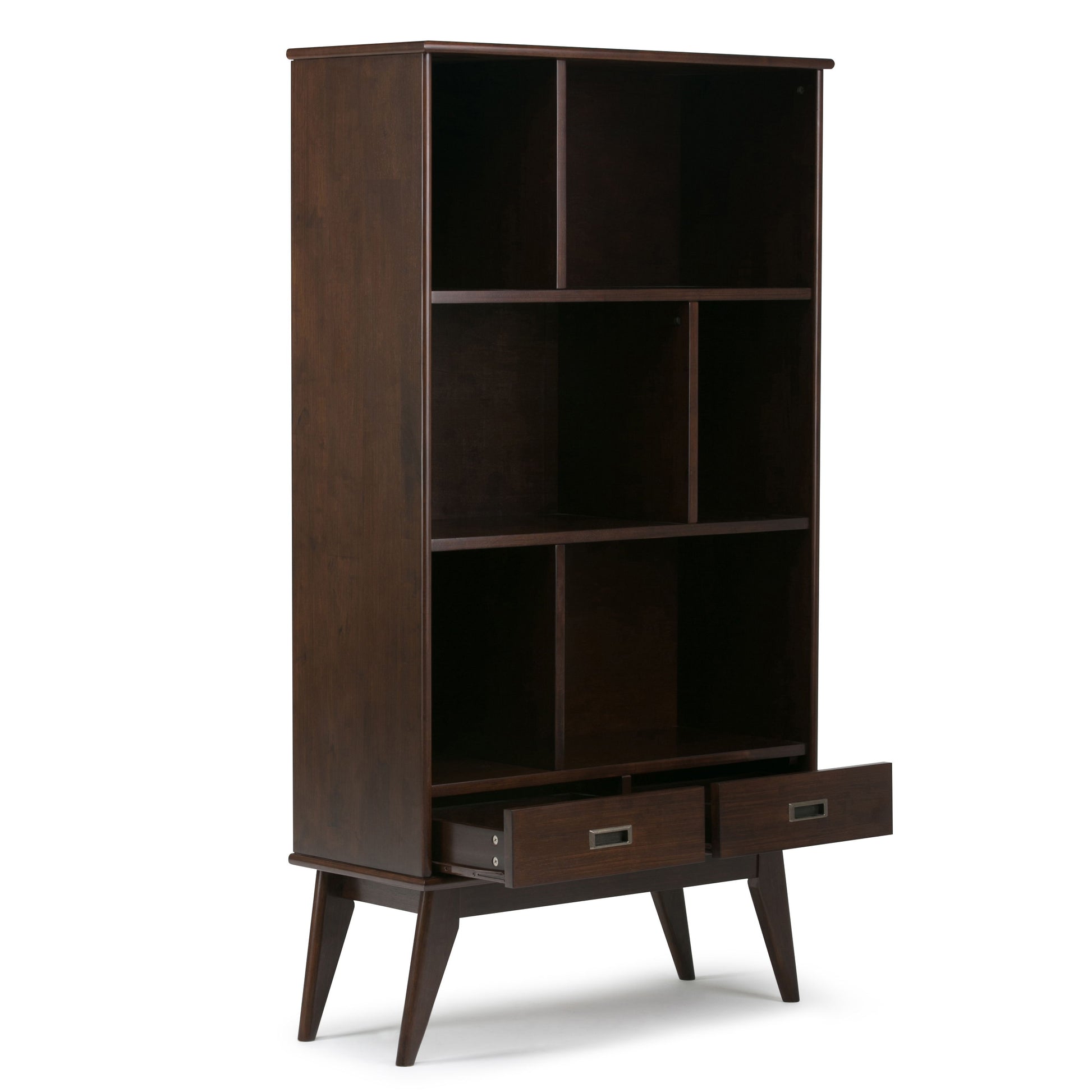 Draper - Mid Century Wide Bookcase And Storage Unit - Best Buy Furniture