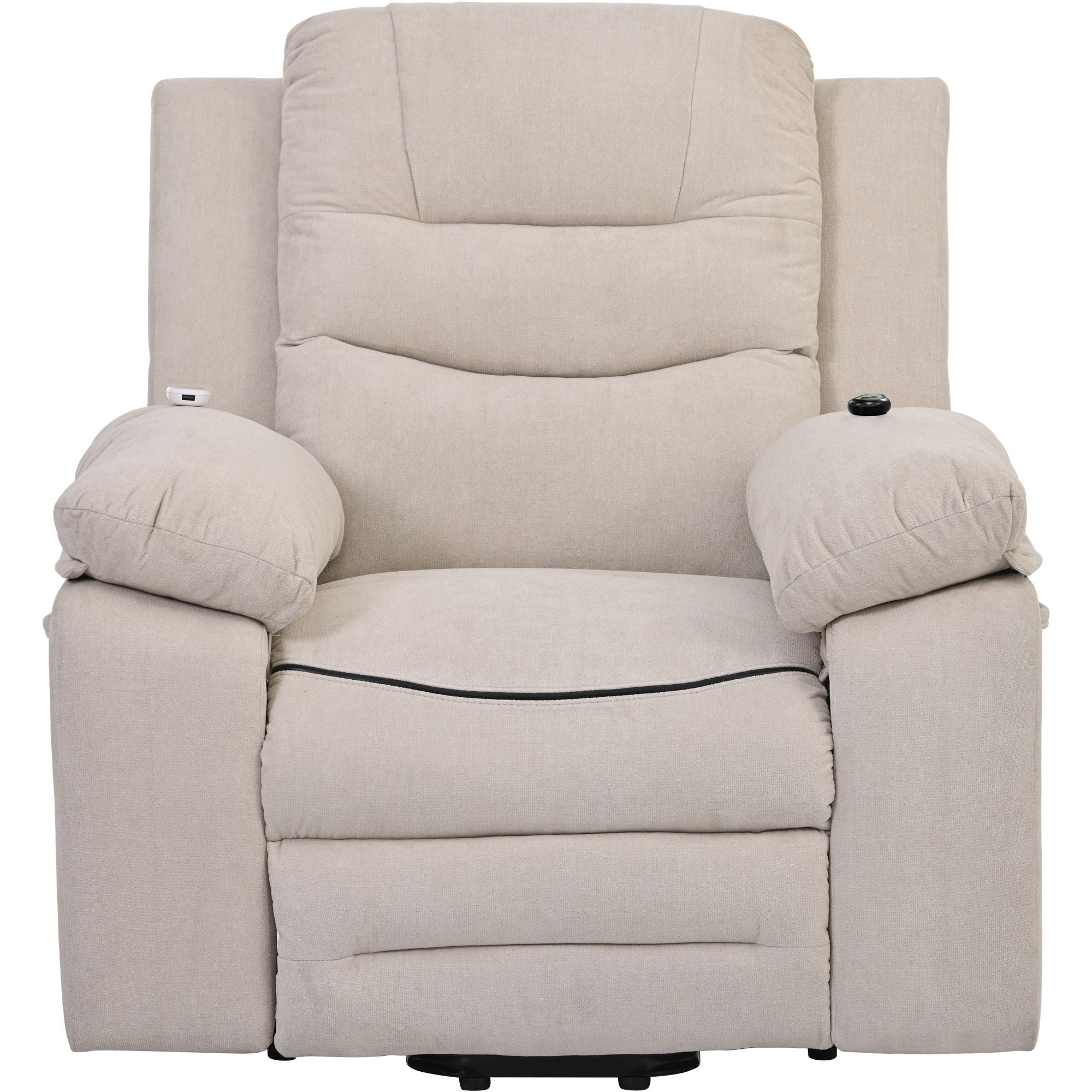 Massage Recliner Power Lift Chair For Elderly With Adjustable Massage And Heating Function, Recliner Chair With Infinite Position And Side Pocket For Living Room