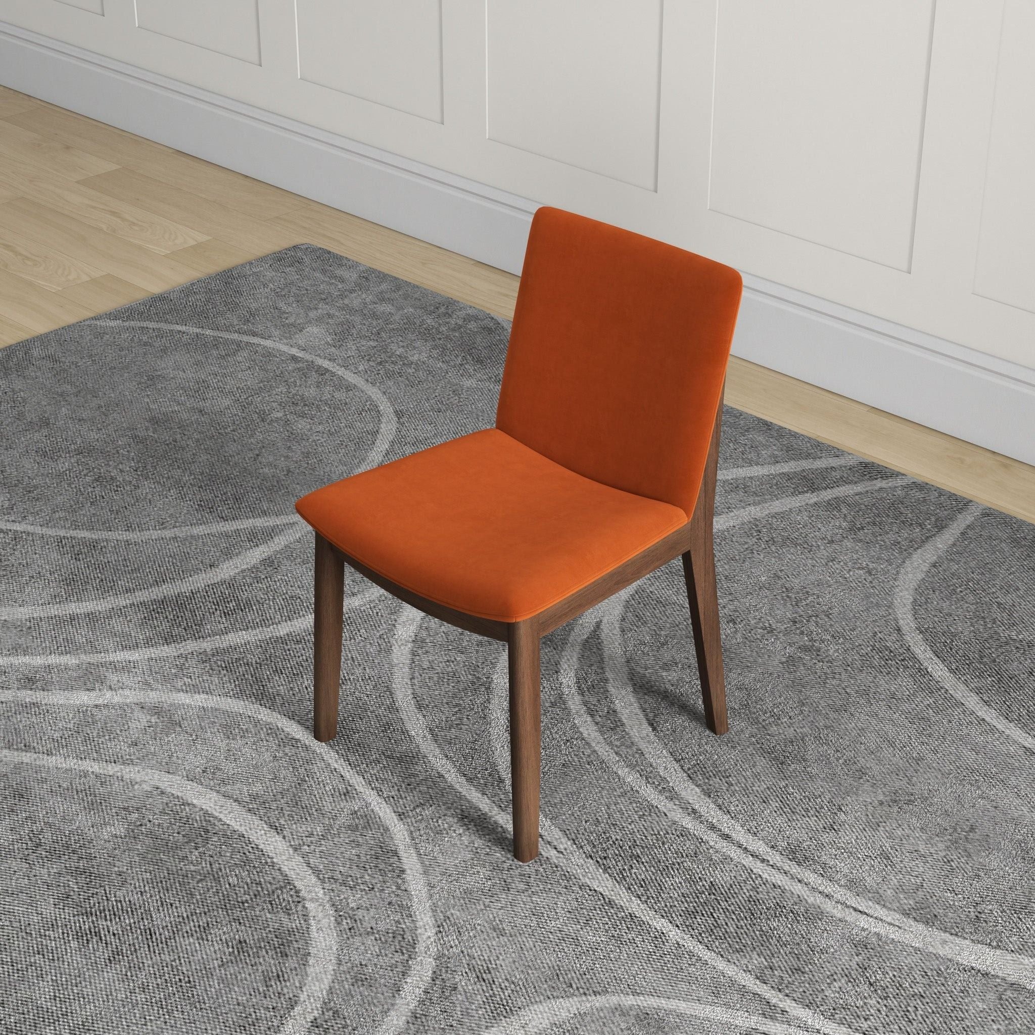 Laura - Mid-Century Modern Solid Wood Dining Chair (Set of 2)