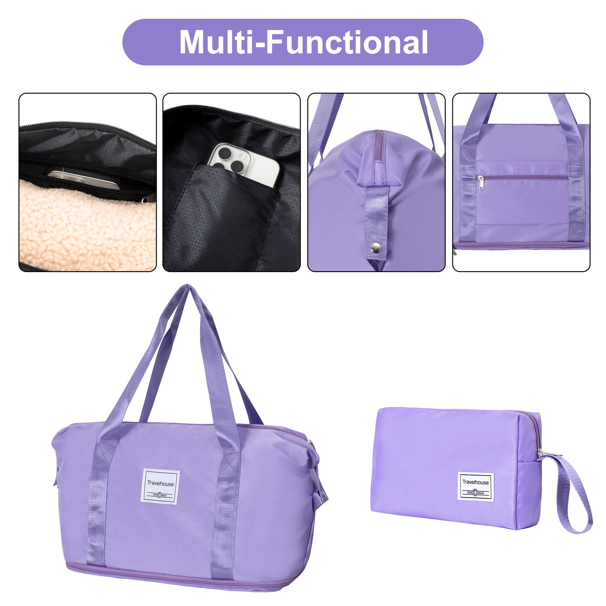 5 Piece Set Hardshell Carry On Luggage Set With Tsa Lock