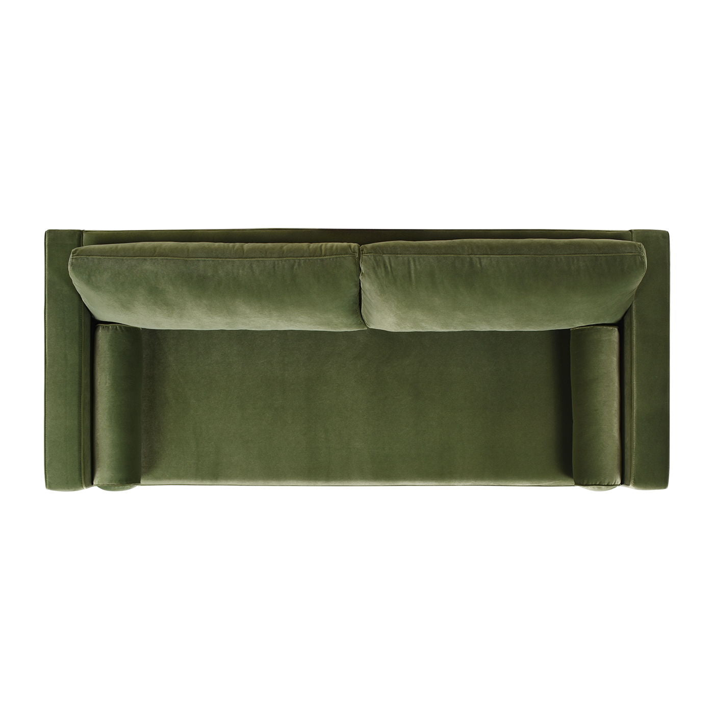 Nicholi - Mid-Century Modern Sofa - Olive Green - Best Buy Furniture