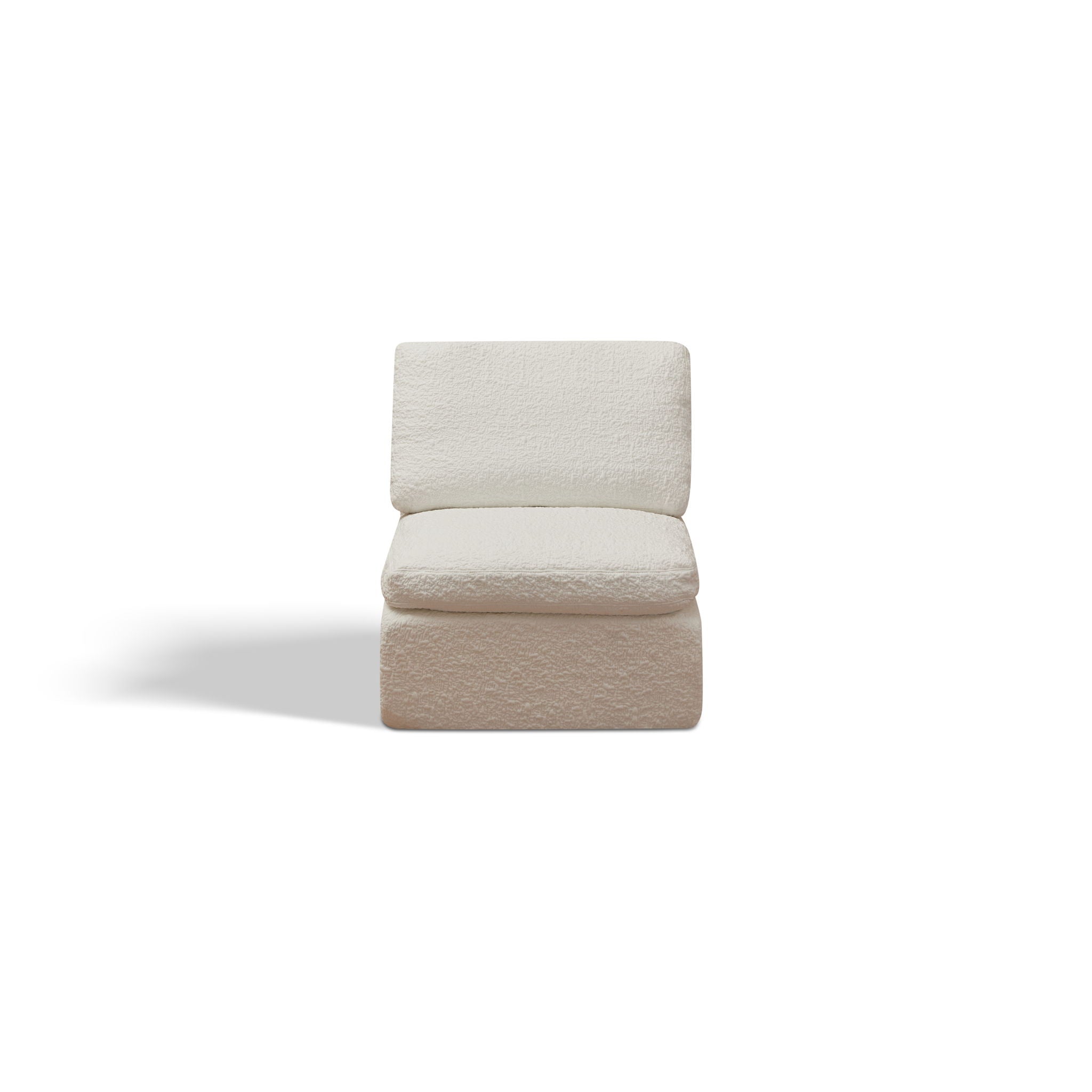 Cloud Sectional Couch, Convertible With Ottoman, 3 Seater Modular Design