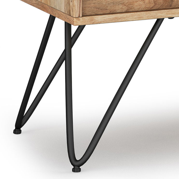 Hunter - Handcrafted TV Media Stand - Natural - Best Buy Furniture