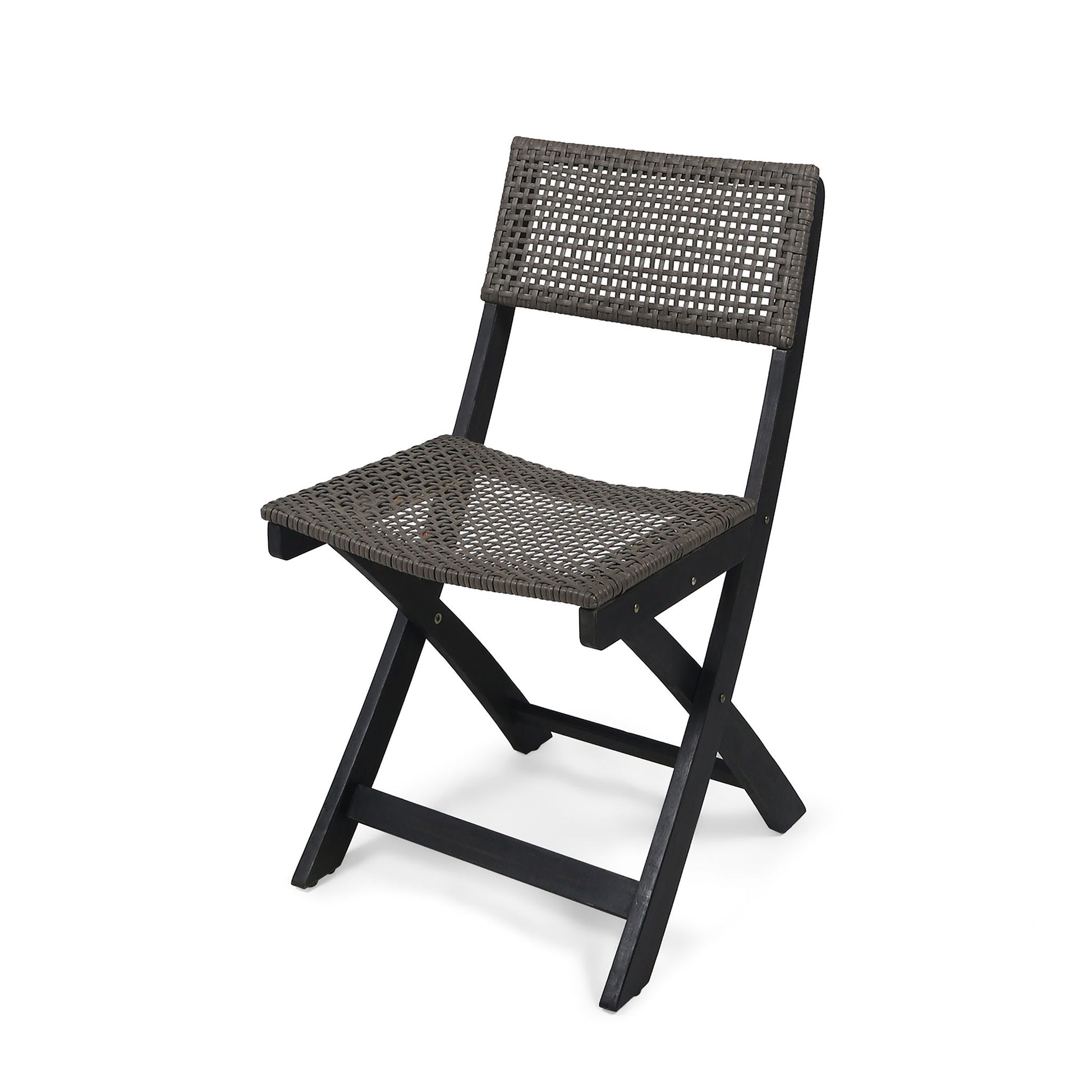 Bistro Foldable Chair With Wicker Backrest - Best Buy Furniture