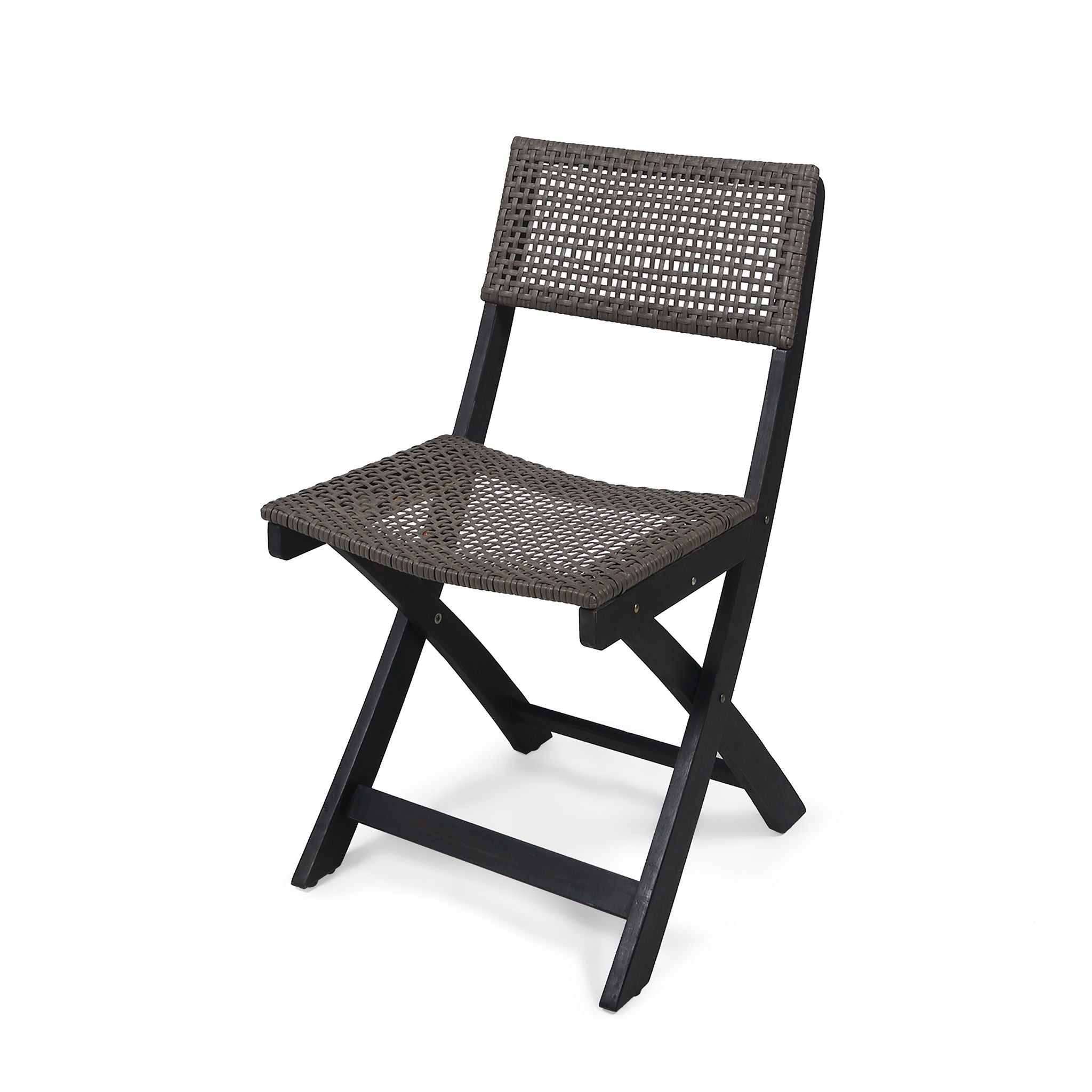 Bistro Foldable Chair With Wicker Backrest - Best Buy Furniture