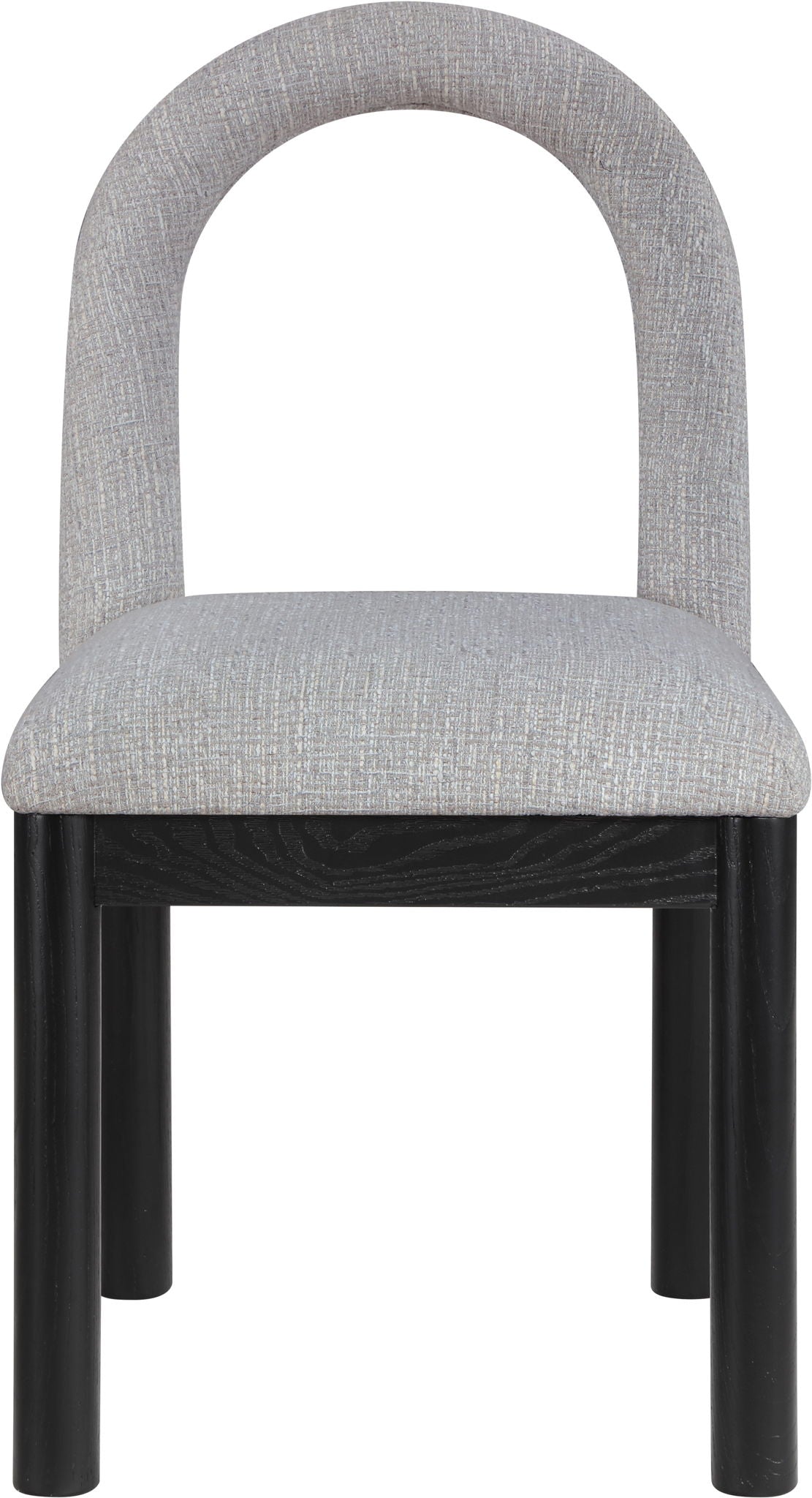 Conrad - Linen Dining Chair With Black Legs
