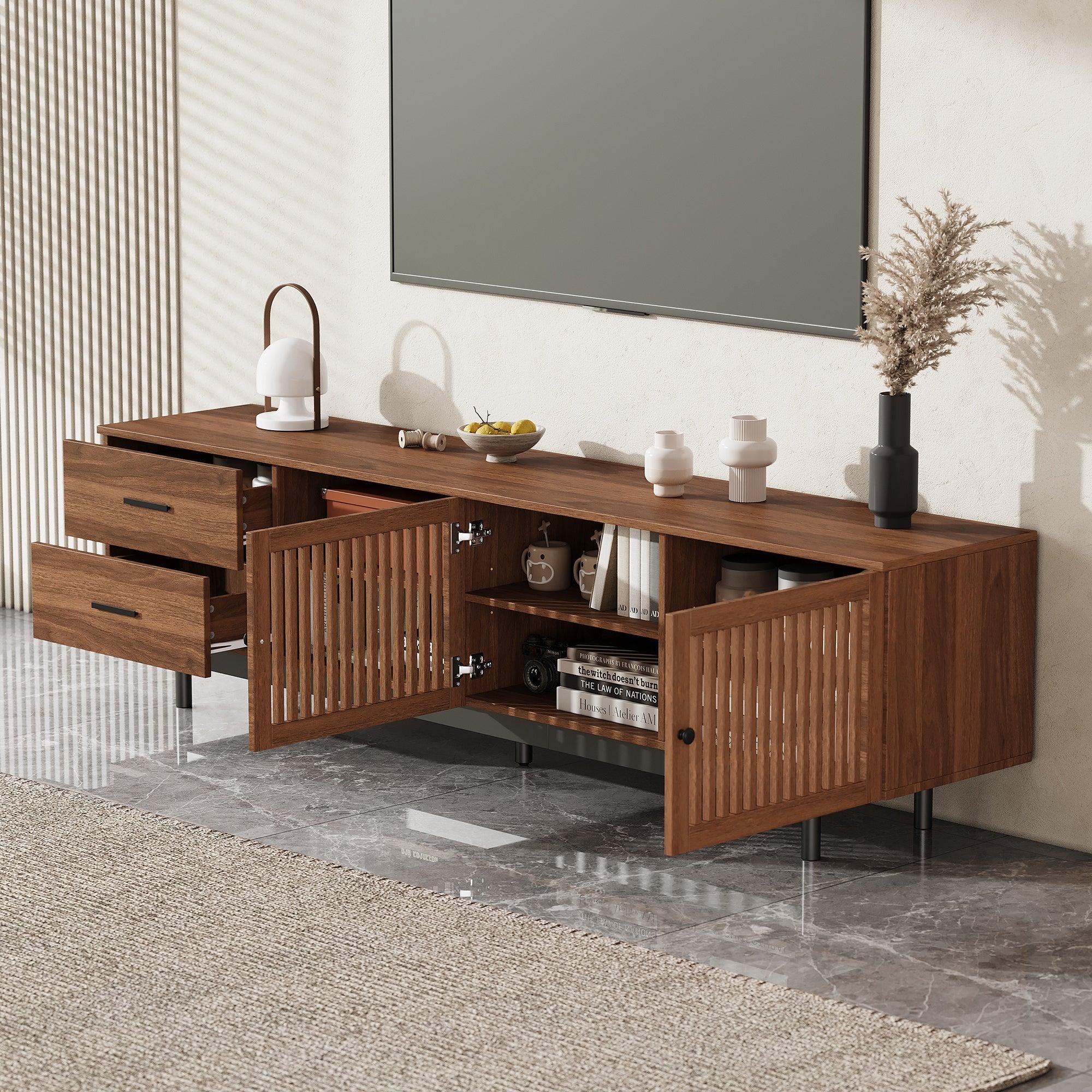 78 Inch Modern TV Stand for TVs up to 85 Inches