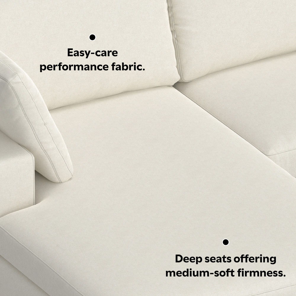 Charlie - Upholstered Deep Seater Sectional Sofa - Best Buy Furniture