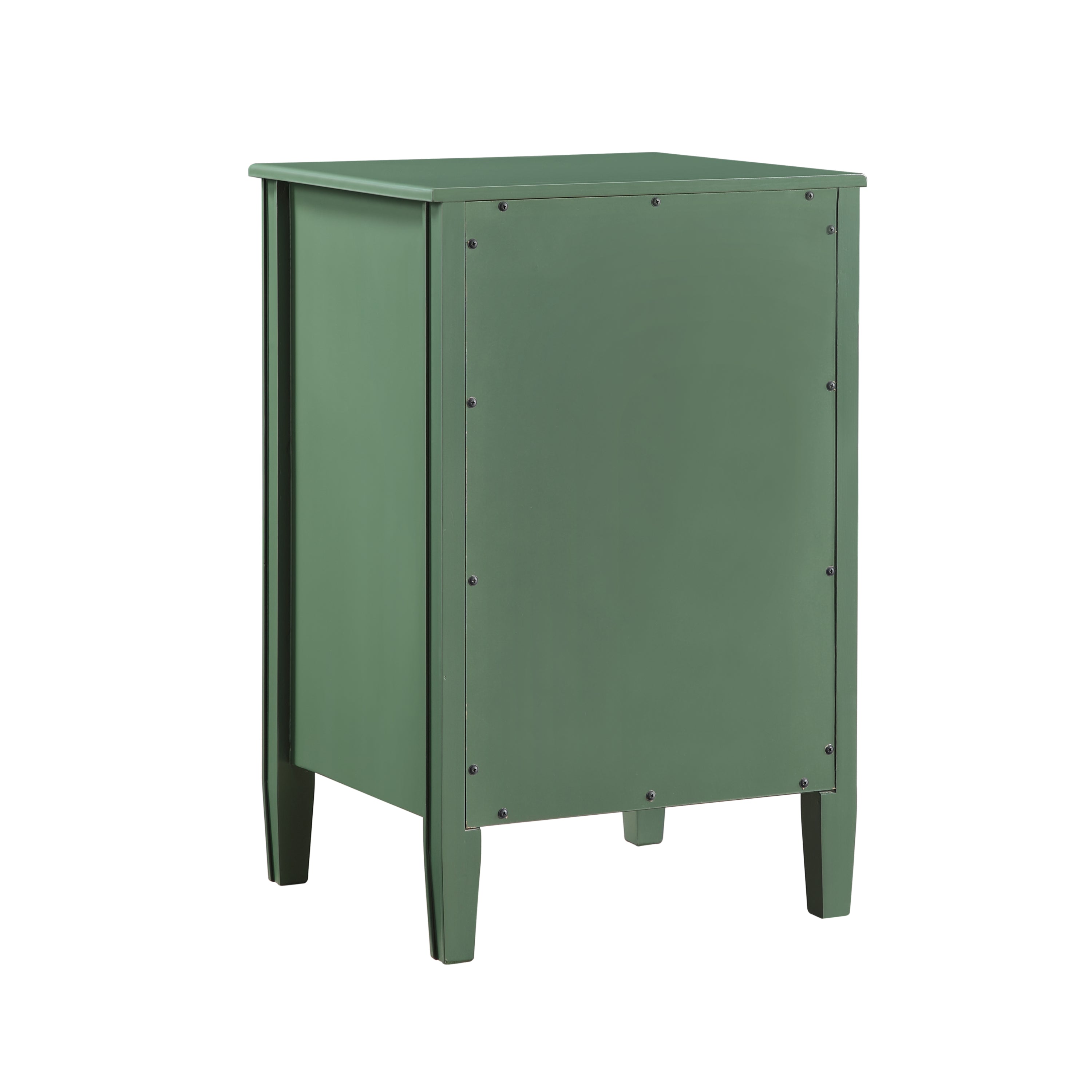 Winston 2-Drawer Storage Nightstand in Vintage Green