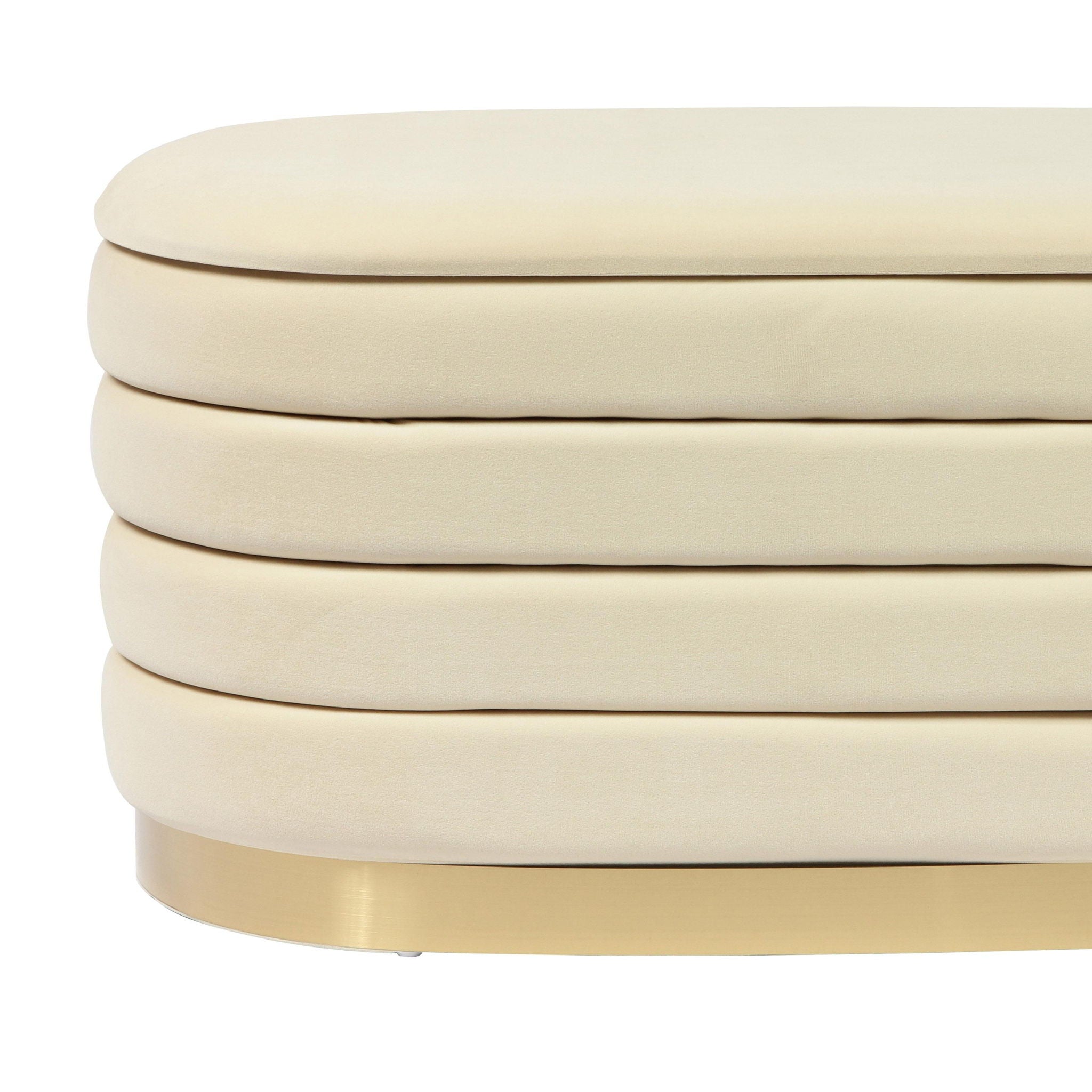 Lillian - Velvet Storage Bench