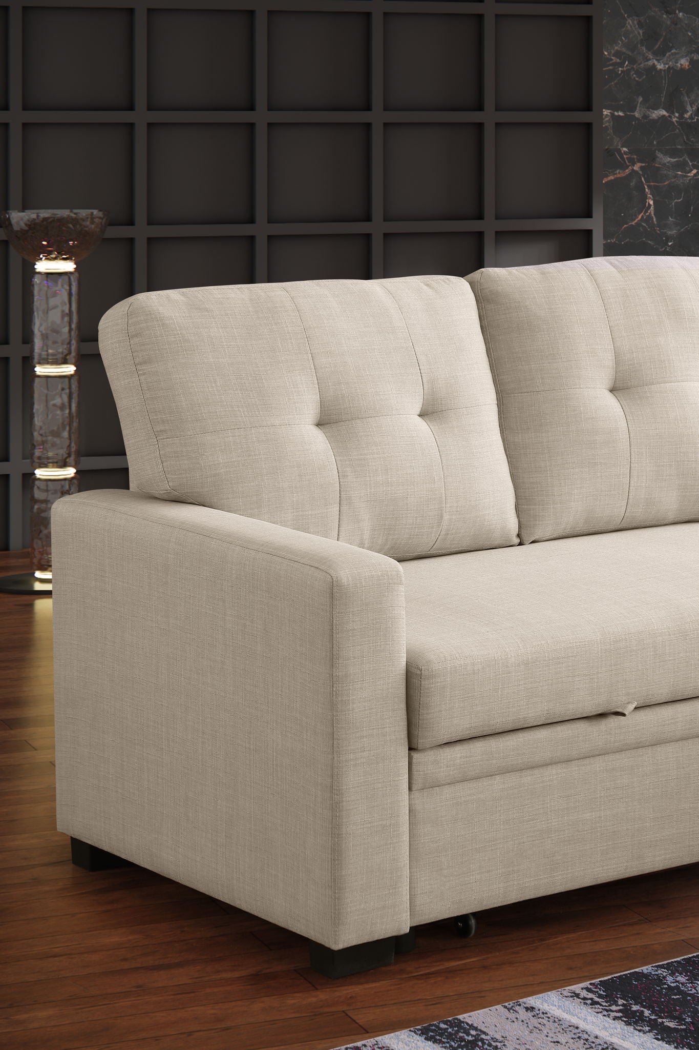 Elegant Storage Sofa - Beige