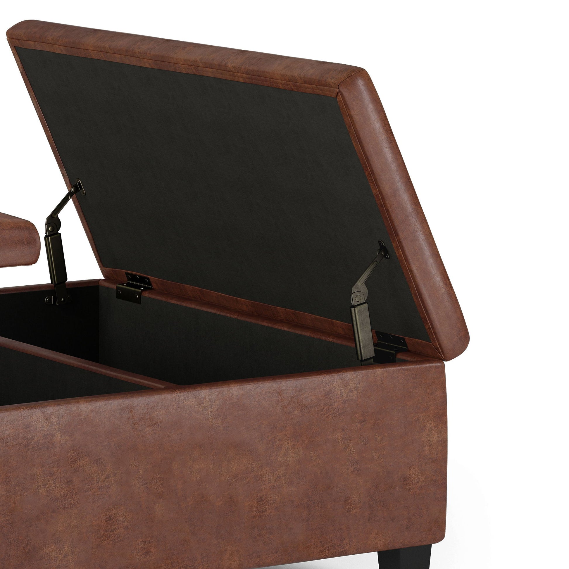 Ellis - Coffee Table Storage Ottoman Contemporary Design - Best Buy Furniture