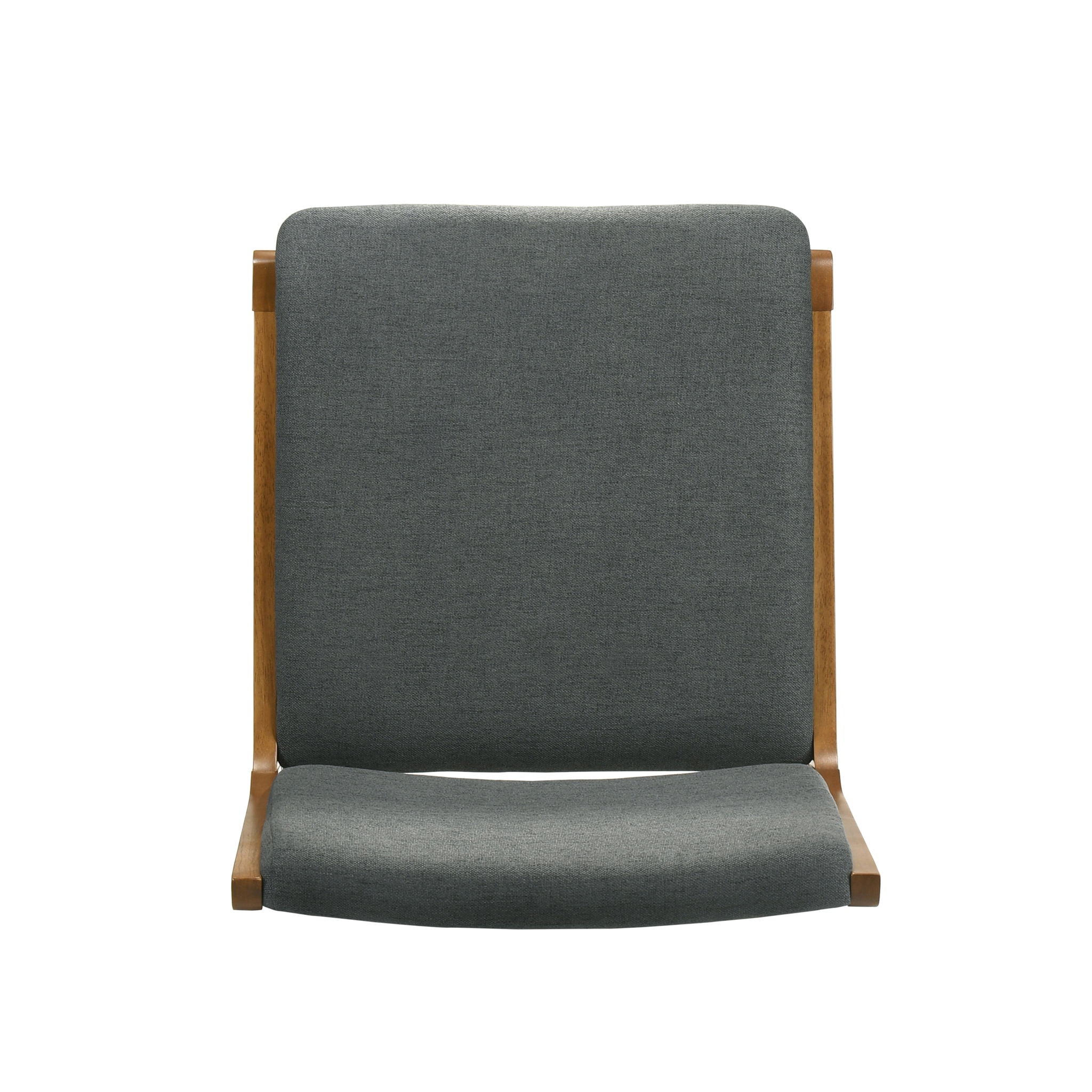 Contemporary Dining Chair Set Upholstered Fabric With Rubberwood Frame