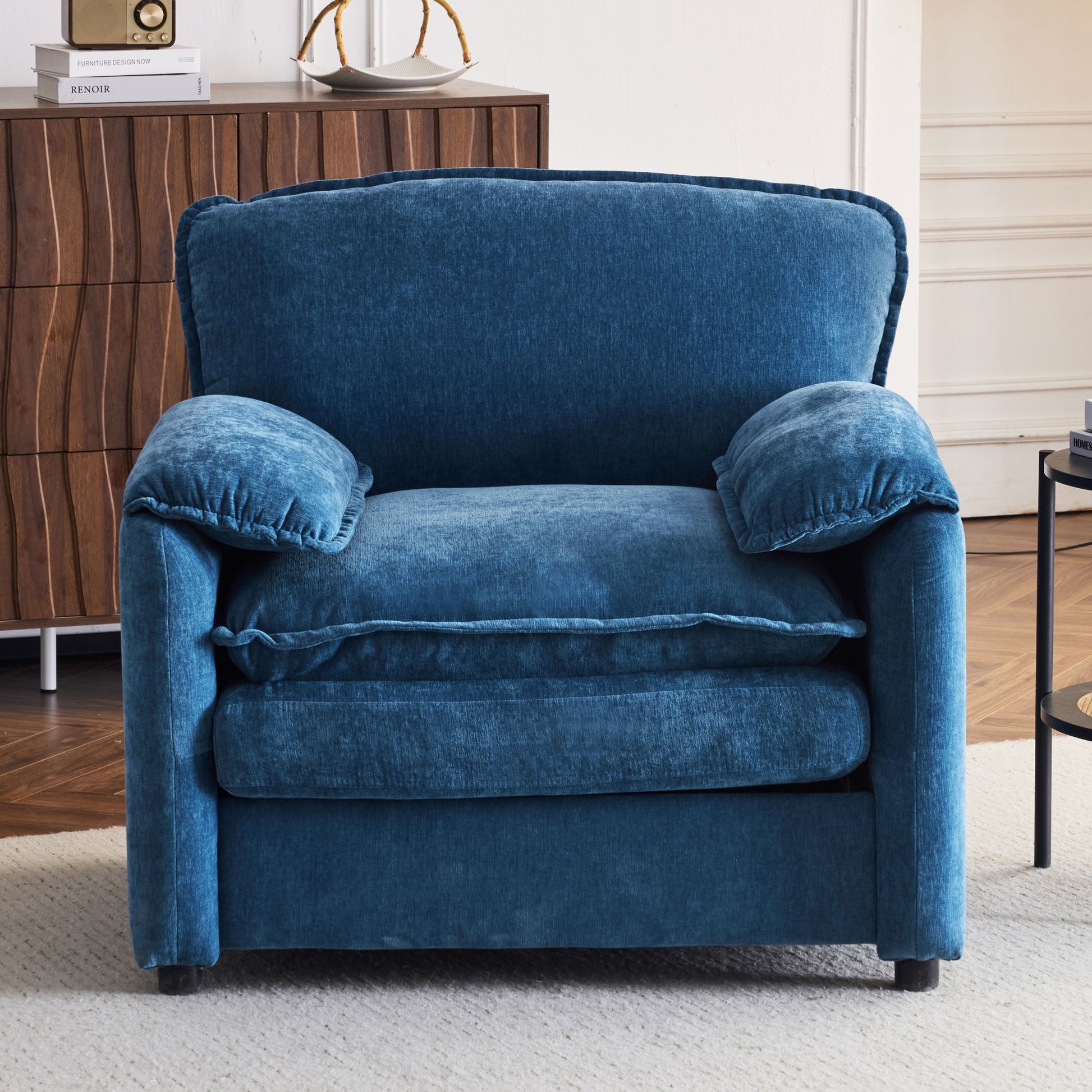 Oversized Reading Armchair With Thick Cushions, High Back Support - Best Buy Furniture