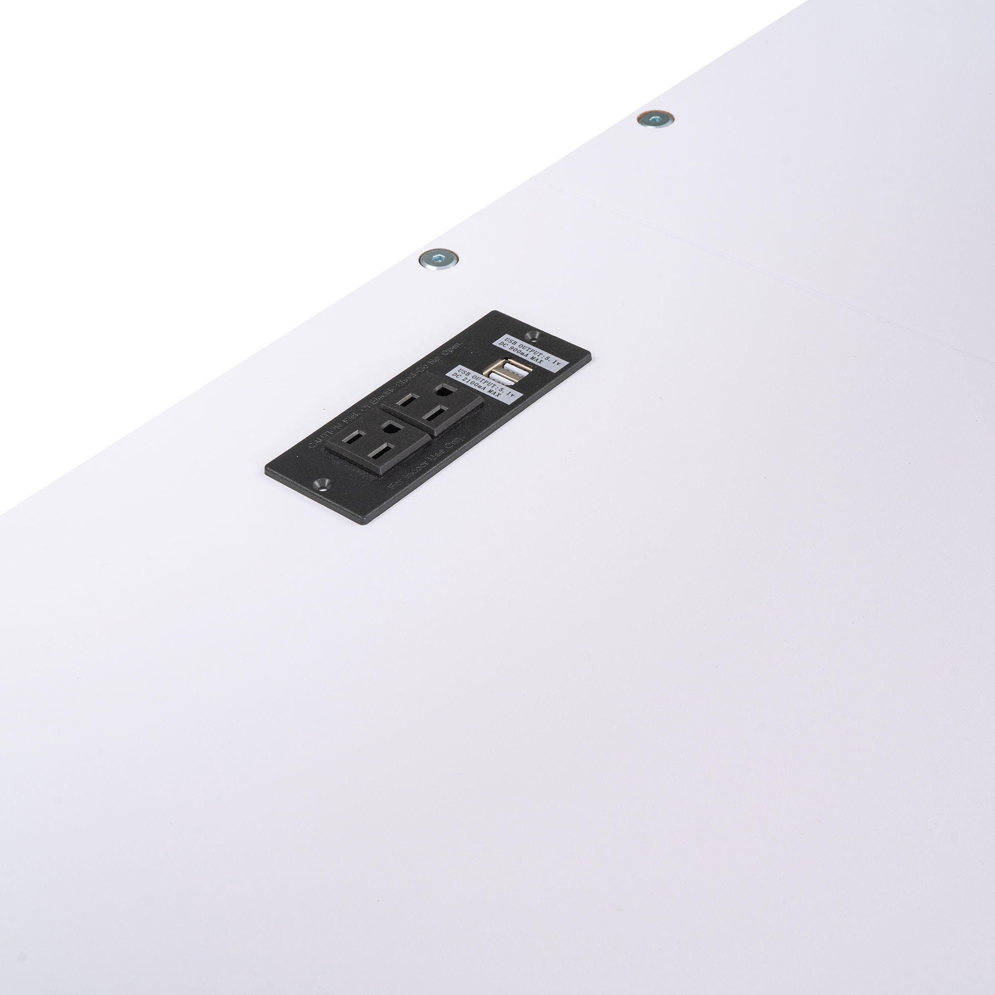 Full Size Loft Bed With Desk, Cabinets, Drawers, Charging Station And Bedside Tray, Sturdy Frame, No Box Spring Required - White