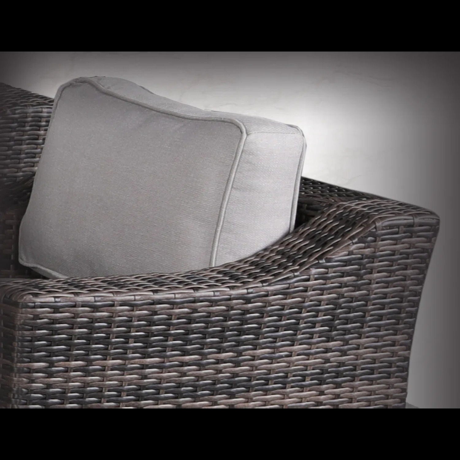 Contemporary Outdoor Swivel Patio Chair With Cushions (Set of 2) - Brown