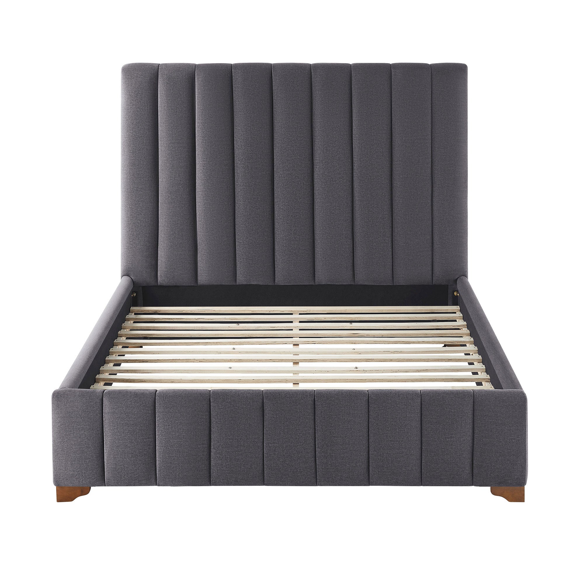 Upholstered Wingback Bed